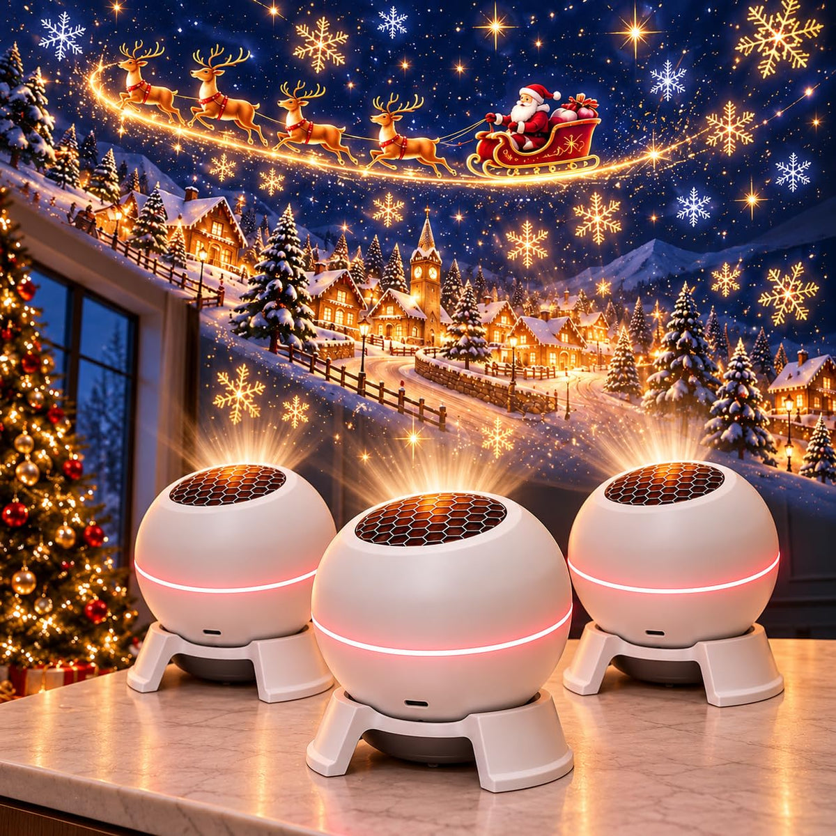 Magical Christmas Projection Night Light, Weihnachtsprojektor (1PCS)