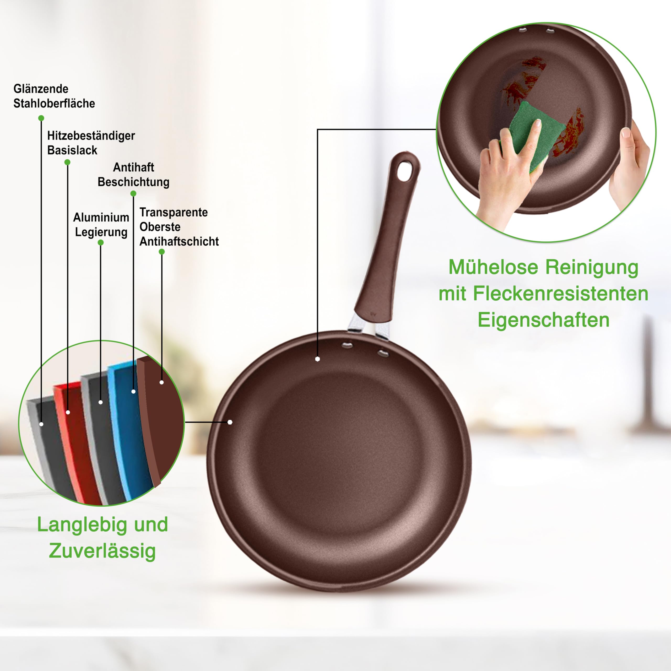 Induktions-Saucepan-Set, 14 Stück, Non-Stick-Beschichtung, Töpfe & Pfannen PFOA/PFOS frei, Kochtopf-Set, Küchenset, Edelstahl, Aluminium - Hochwertiges Kochgeschirr / NEU & OVP!