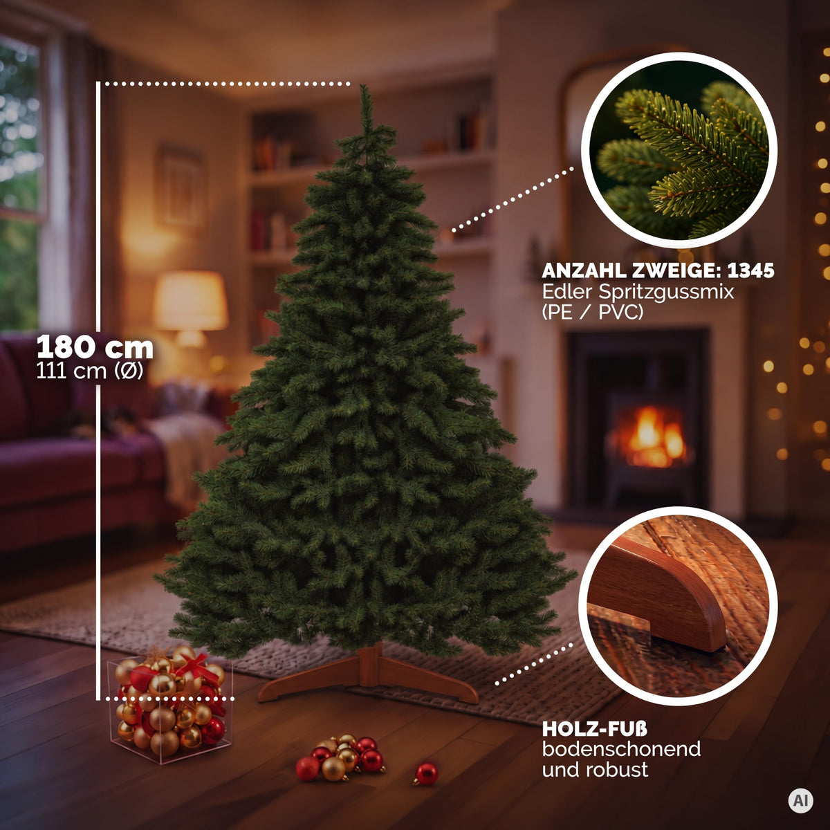 Premium Weihnachtsbaum Künstlich