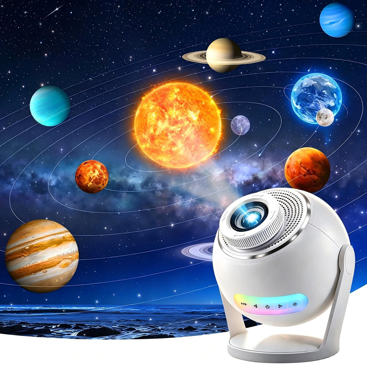 Sternenhimmel Projektor Galaxy Projector Geschenke Nachttischlampe