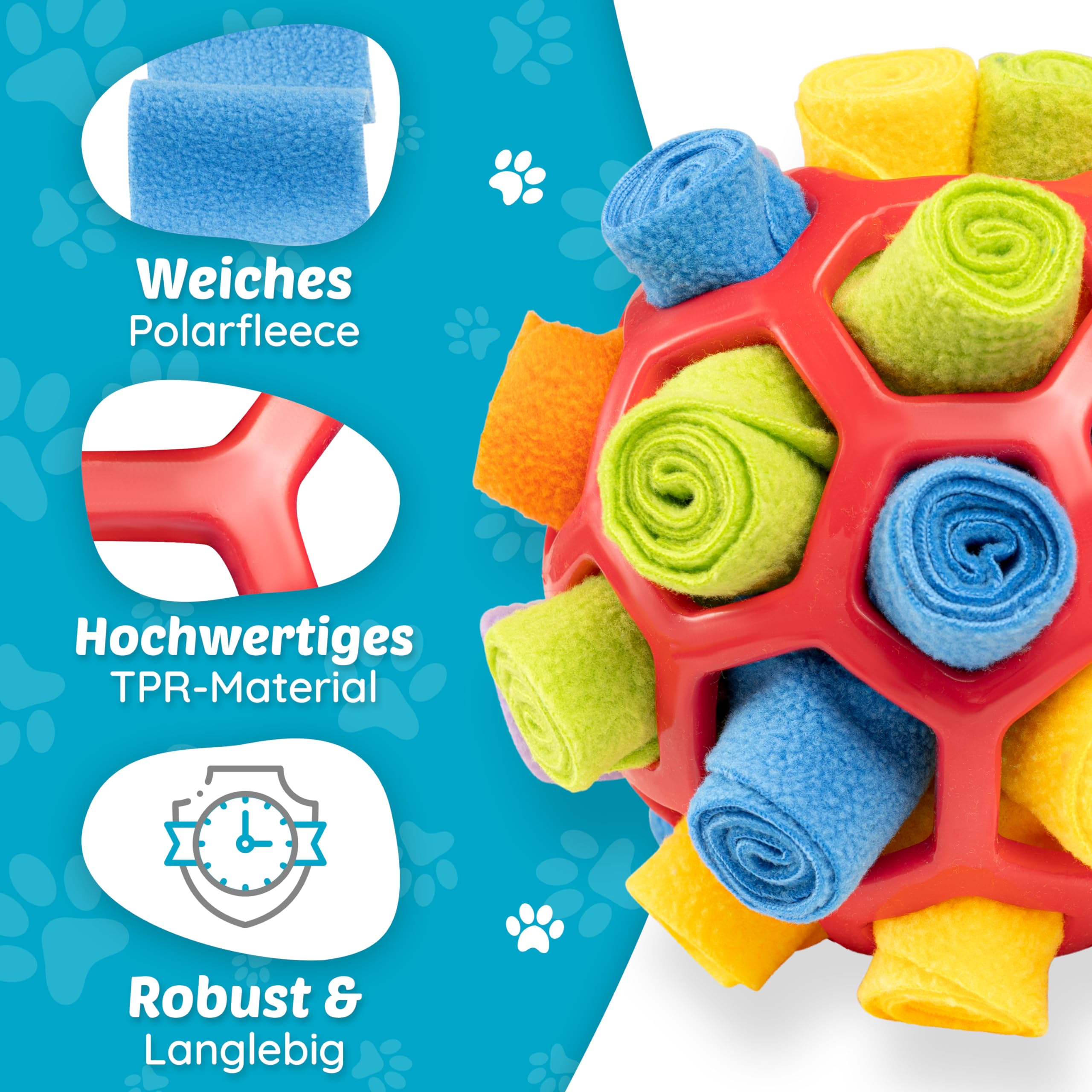 Schnüffelball für Hunde Intelligenz Spielzeug für alle Hunde / Schnüffelspiele Hund