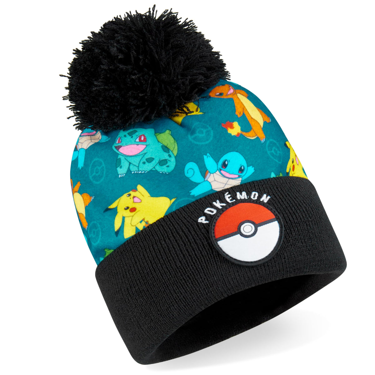 Pokemon Mütze, Schal & Handschuhe Jungen 4-12 Jahre, 3 Stück Warme Kinder Winter Set für kalte Tage, Anime Geschenke für Jungen
