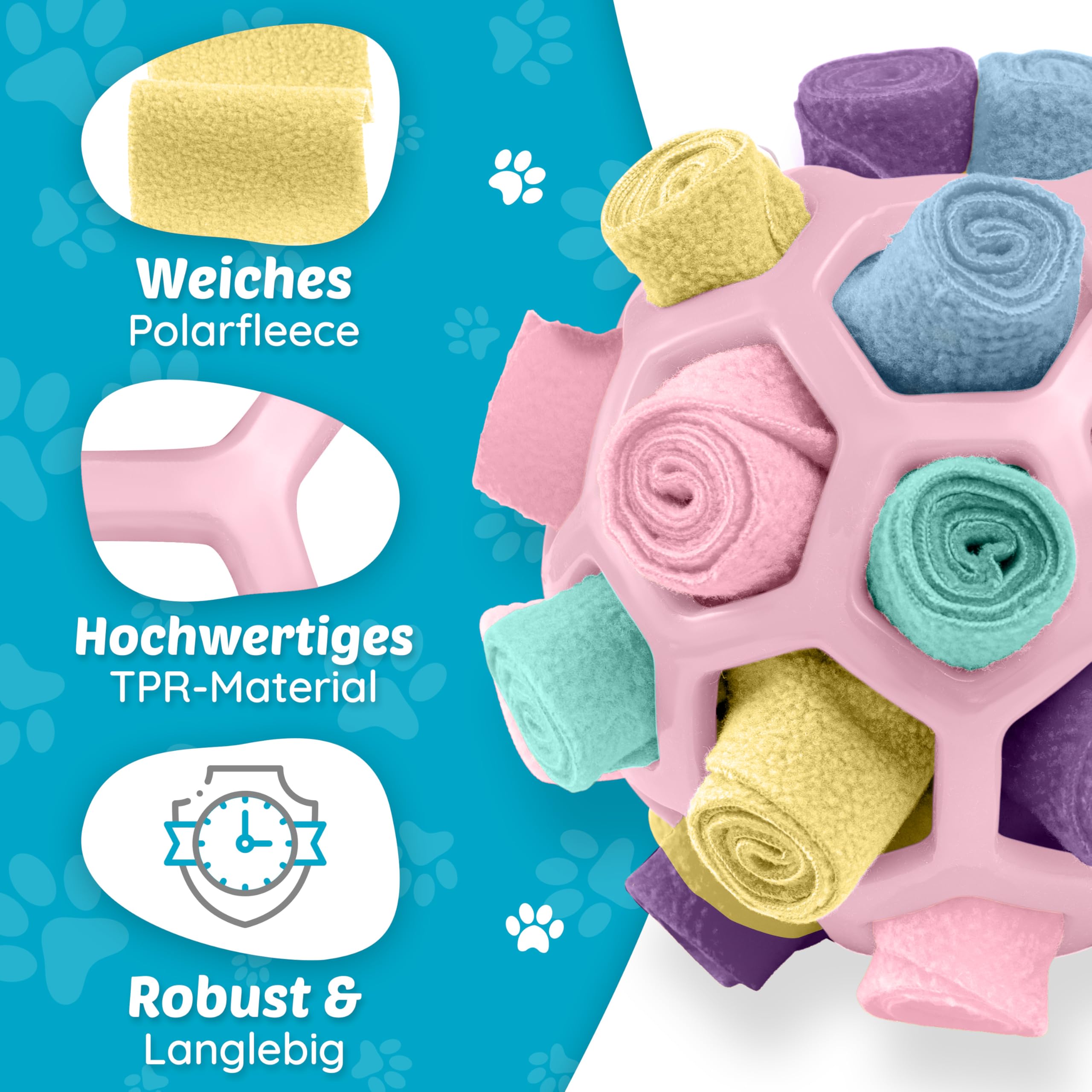 Schnüffelball für Hunde Intelligenz Spielzeug für alle Hunde / Schnüffelspiele Hund