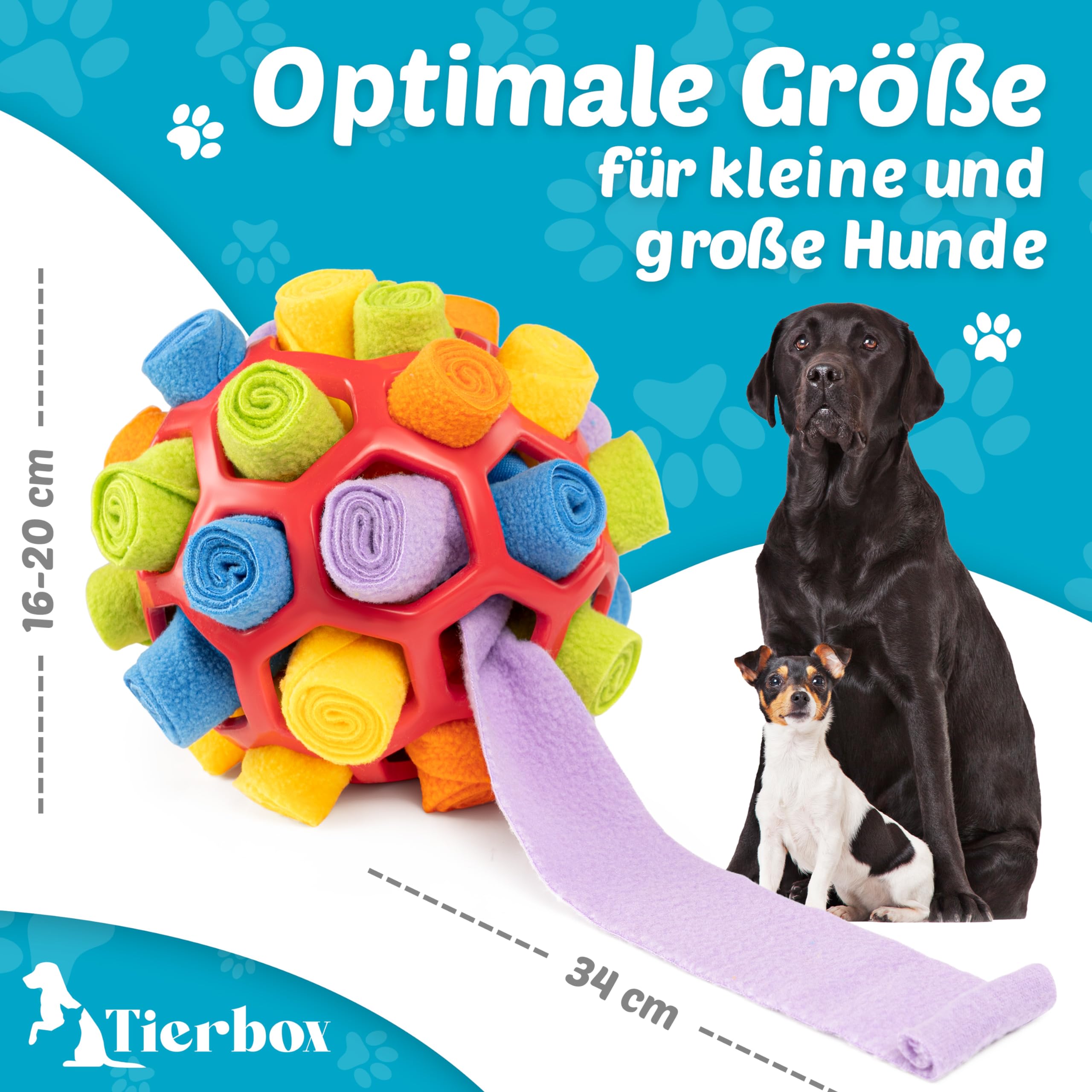 Schnüffelball für Hunde Intelligenz Spielzeug für alle Hunde / Schnüffelspiele Hund