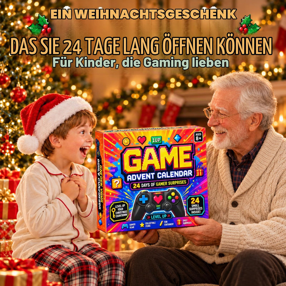 Gaming Adventskalender 2026 Teenager mit Umfangreiches Gamer Geschenkset