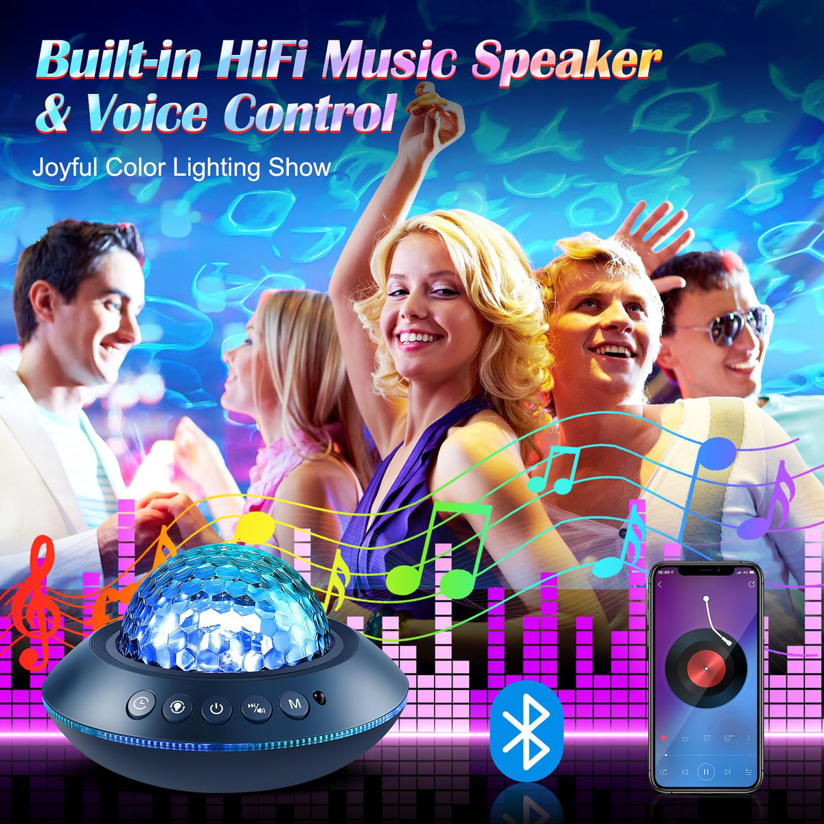 Sternenhimmel Projektor Galaxy Projector Geschenke Nachttischlampe