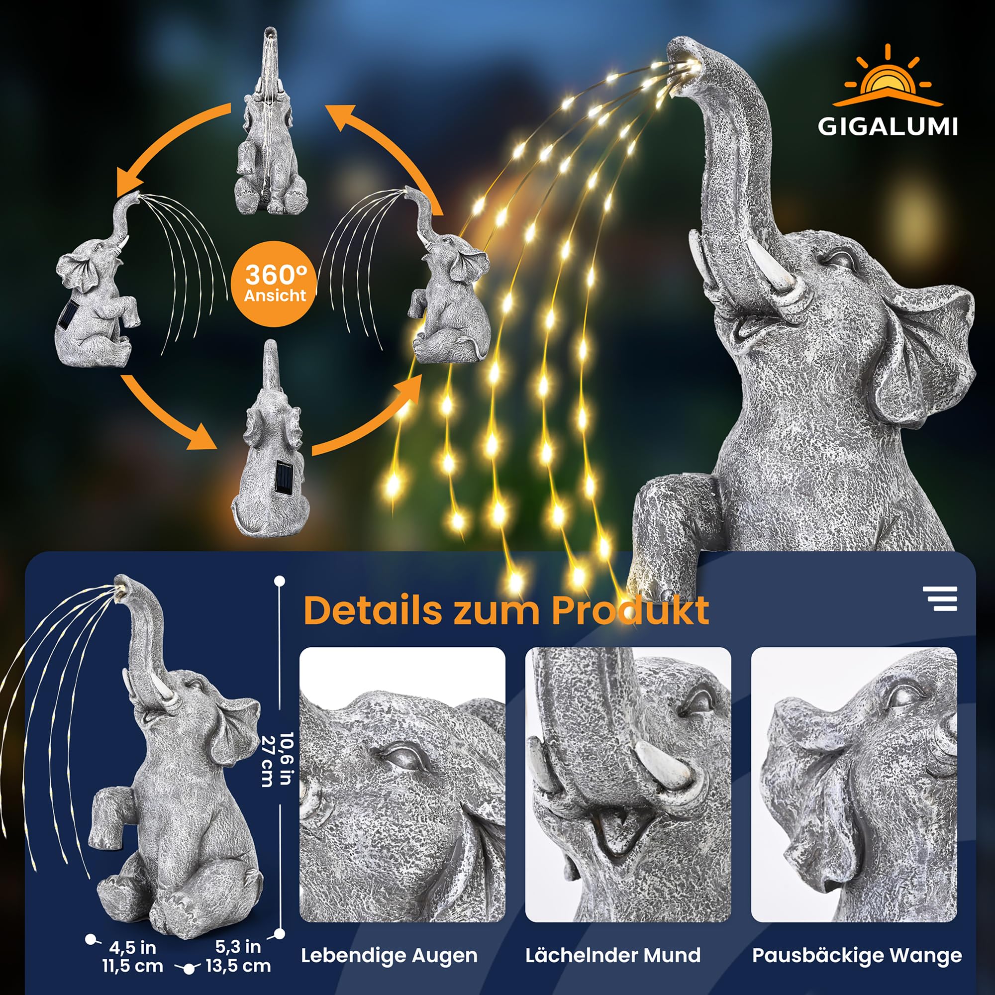 Solar Statuen Gartendeko, Bär Mutter und Bär Kind umarmen Sich, Geburtstagsgeschenk für Frauen, Geschenke für Mama, Wetterfest Gartendeko für Terrasse, draußen, Hof