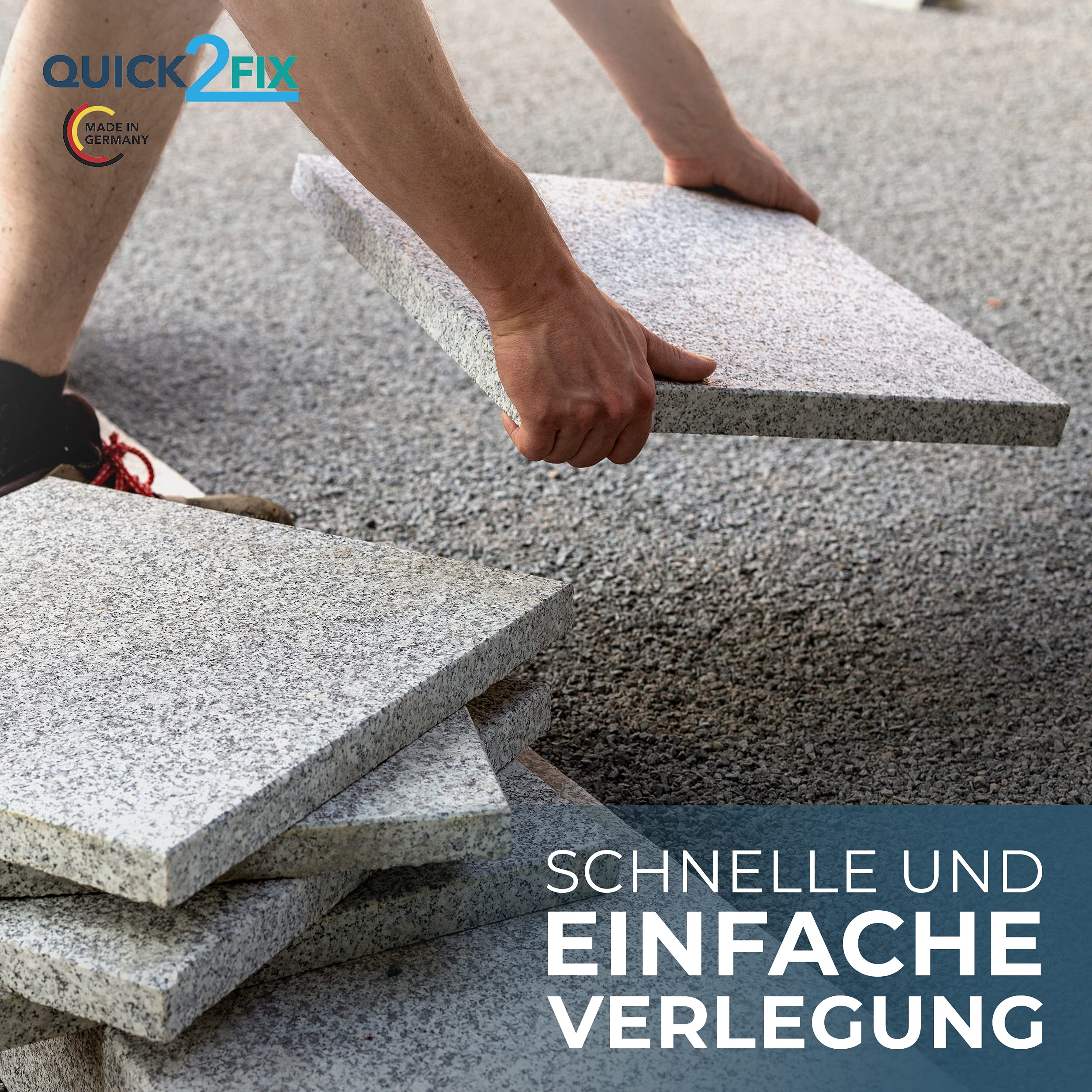 50 x Splittbettlager - Tellerfugenkreuz - Tellerfugenkreuz-Sandbettlager - Kiesbettlager 50 Stück zum Verlegen von Terrassenplatten im Außenbereich