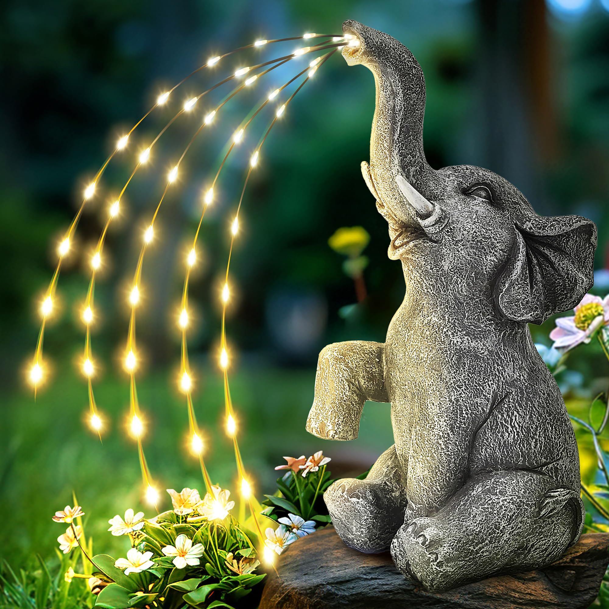Solar Statuen Gartendeko, Bär Mutter und Bär Kind umarmen Sich, Geburtstagsgeschenk für Frauen, Geschenke für Mama, Wetterfest Gartendeko für Terrasse, draußen, Hof