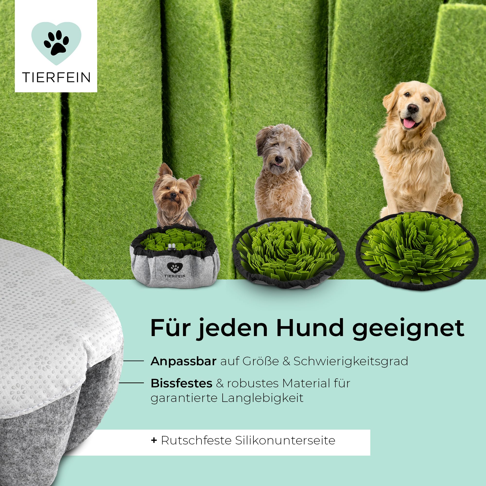 Intelligentes Hundespielzeug für kleine und grosse Hunde - Waschbare und einstellbare Grösse - Welpenspielzeug & Intelligenztraining für Hunde
