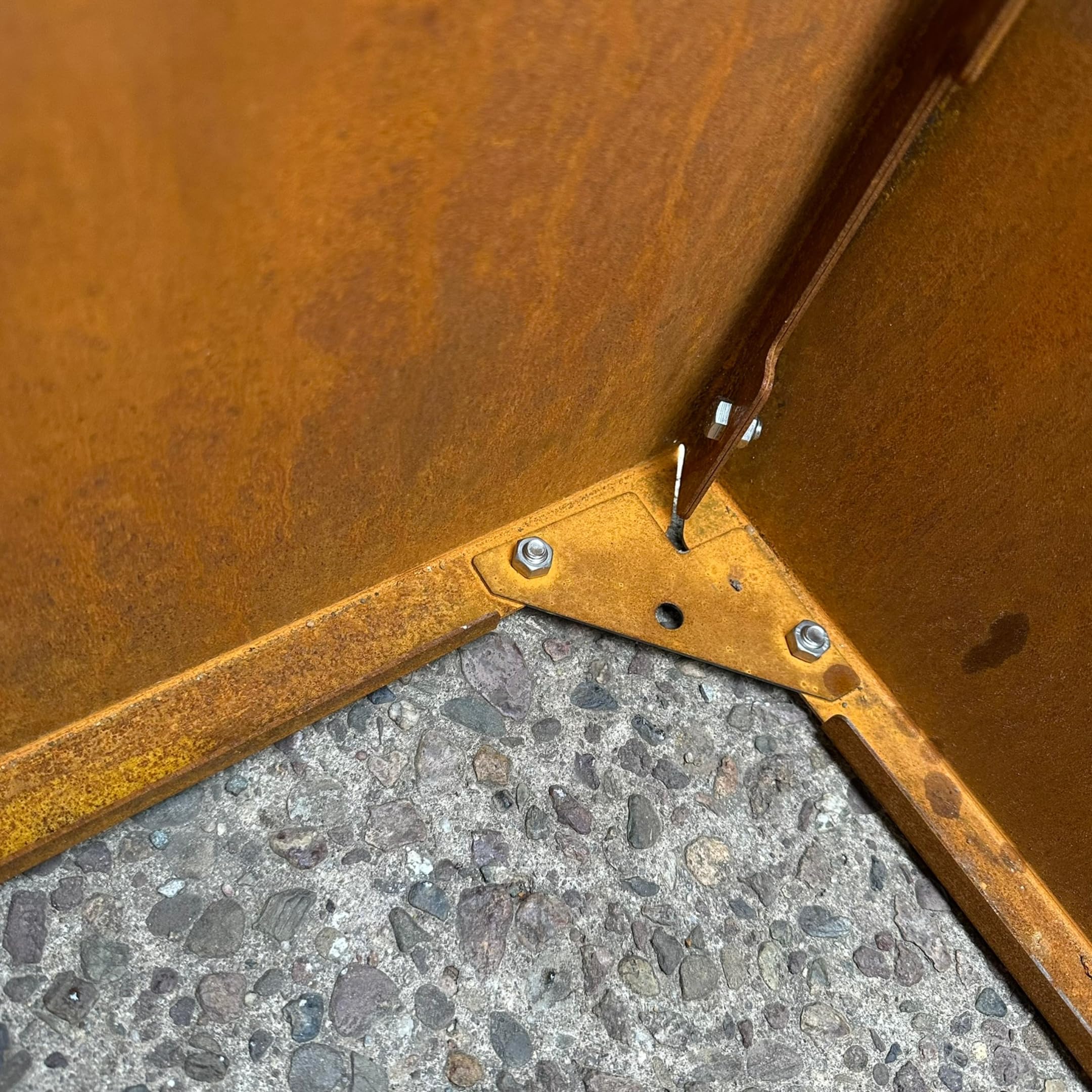 Cortenstahl Pflanzkübel - Blumenkübel quadratisch – wetterfest & langlebig – Garten Terrasse Balkon – Edelrost Pflanzgefäss