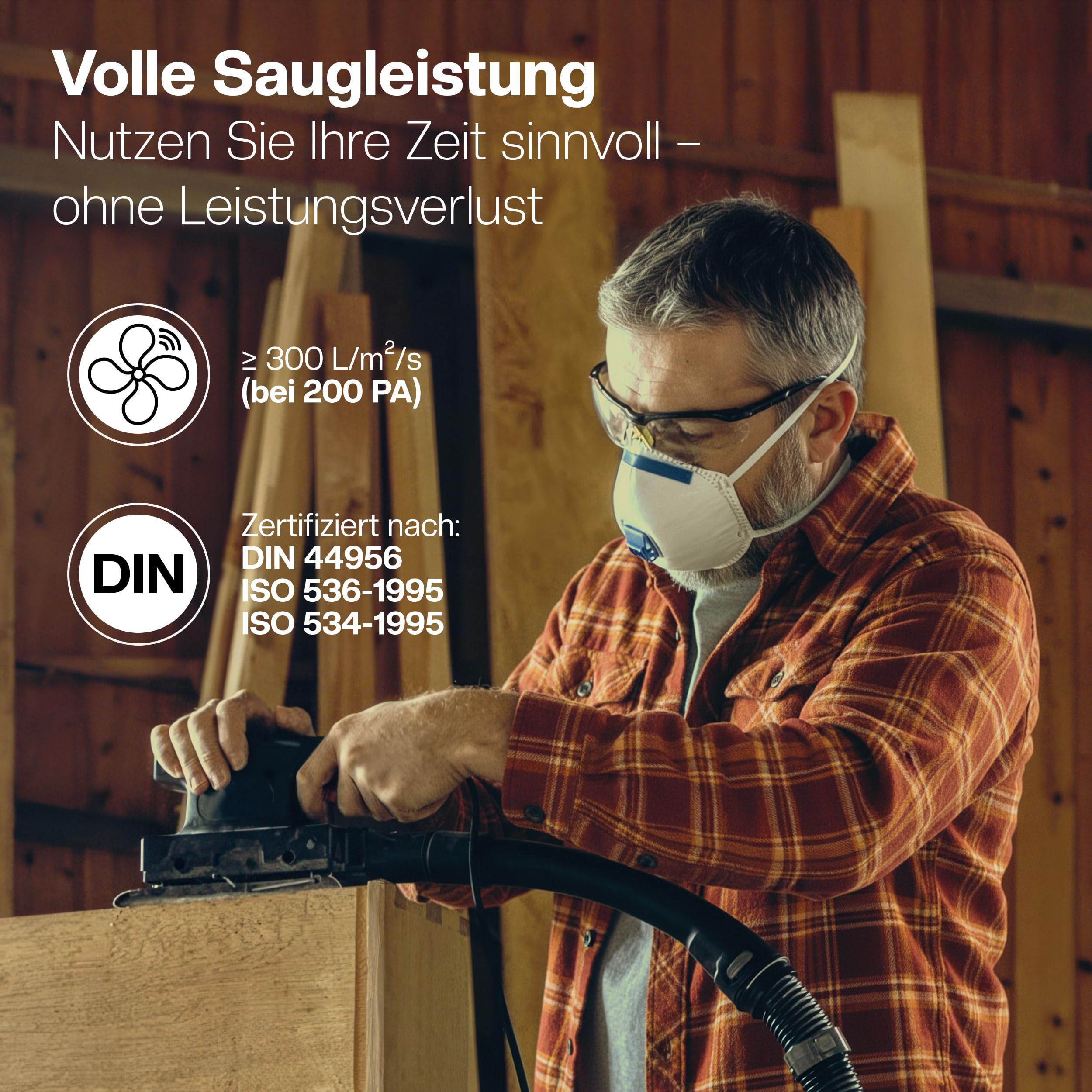 3 x Flachfalten-Filter für Kärcher Staubsauger WD4, WD5, WD6 / MV4, MV5, MV6 – 3 x Flachfalten-Filter gegen Feinstaub & Gerüche