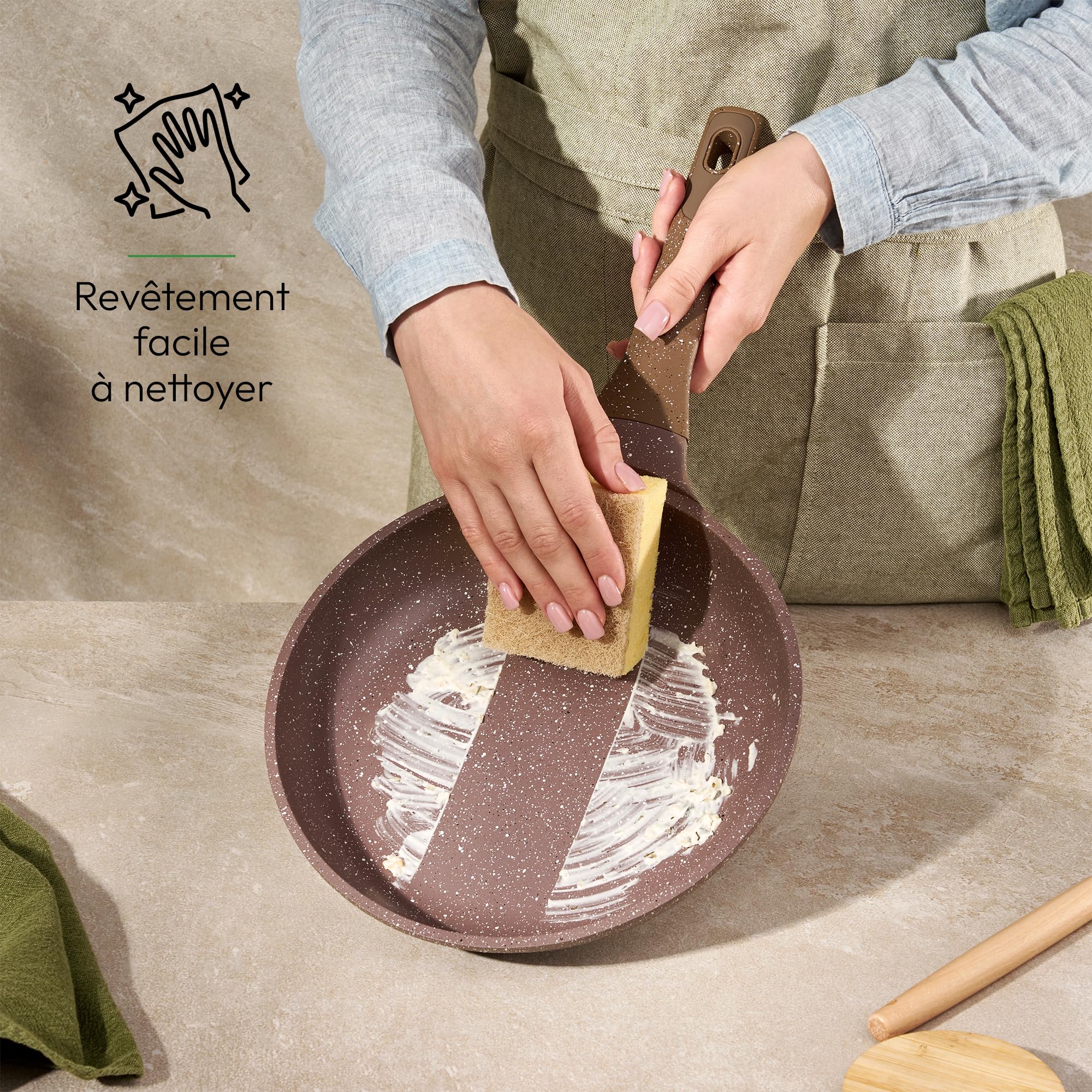 Induktionsgefässe - Pfannenset mit Deckel - Induktionsgefässe Set - Töpfe & Pfannen Set ohne PTFE und PFOA - Kochgeschirr-Topf-Induktion