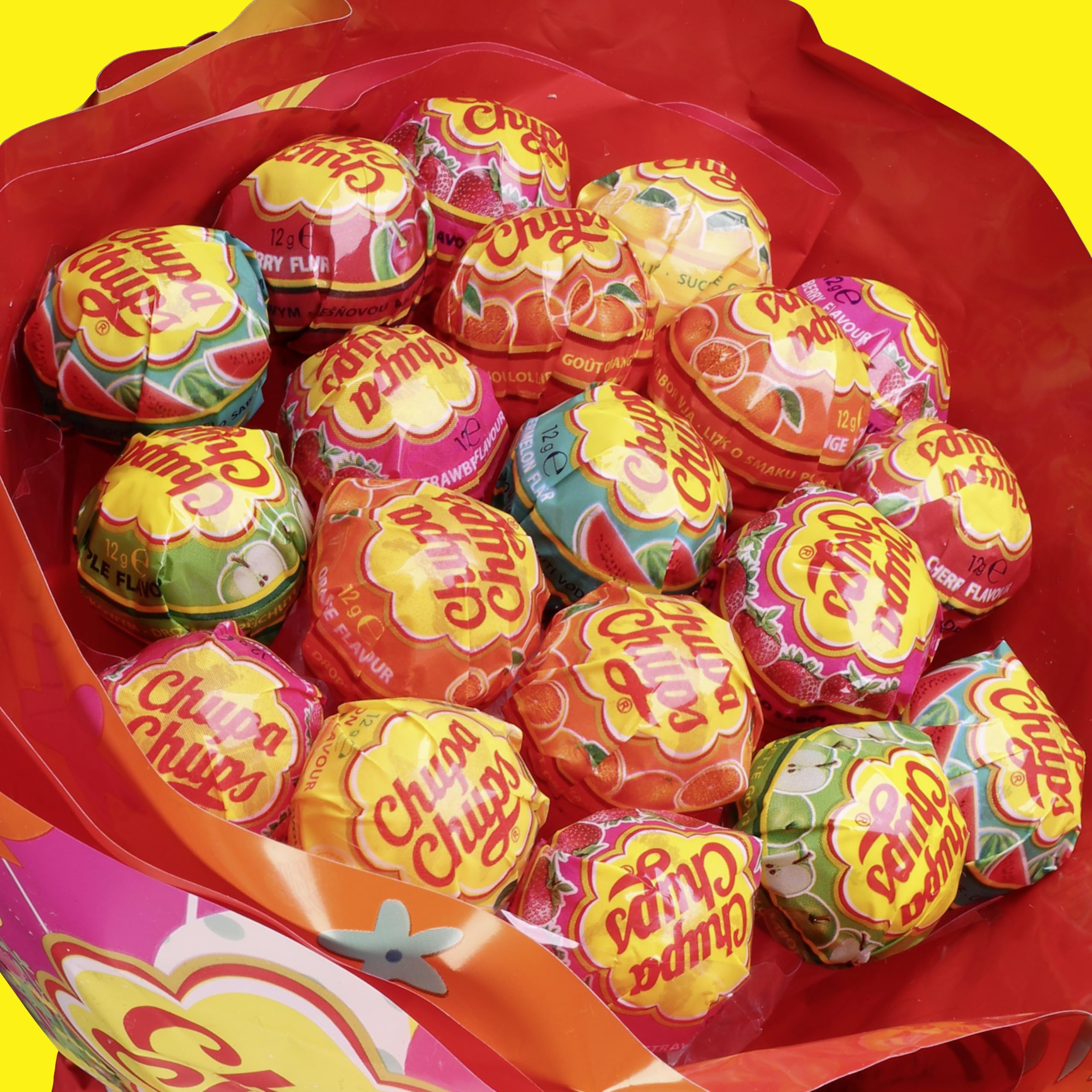 Chupa Chups Lollipop Blumenstrauss / Bouquet mit 19 Lollipops in sechs Sorten, Geschenkidee zum Geburtstag, Jubiläum, Valentinstag und Muttertag