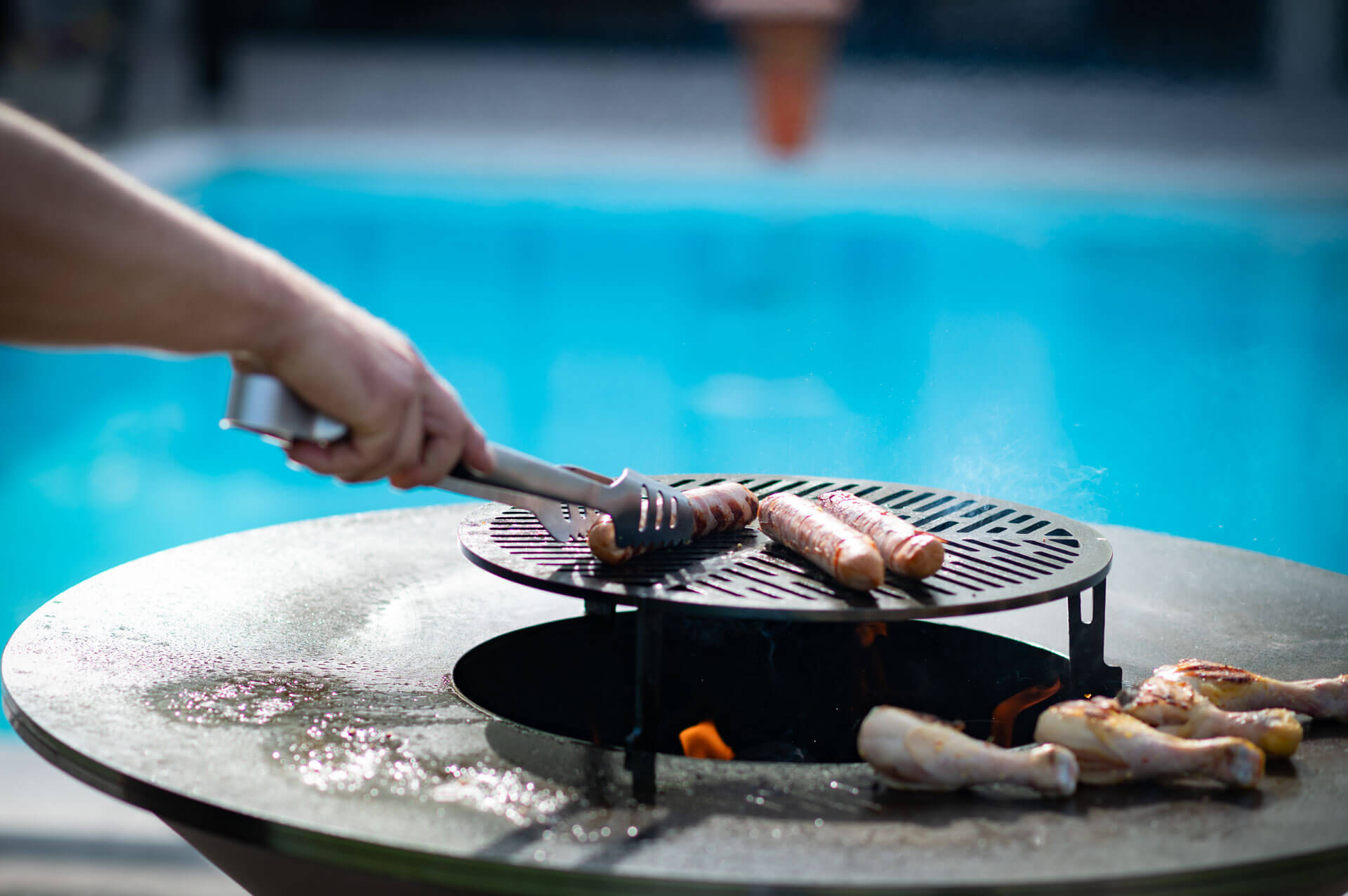 Feuerplatten / Feuerschale Grill "Steinbock"
