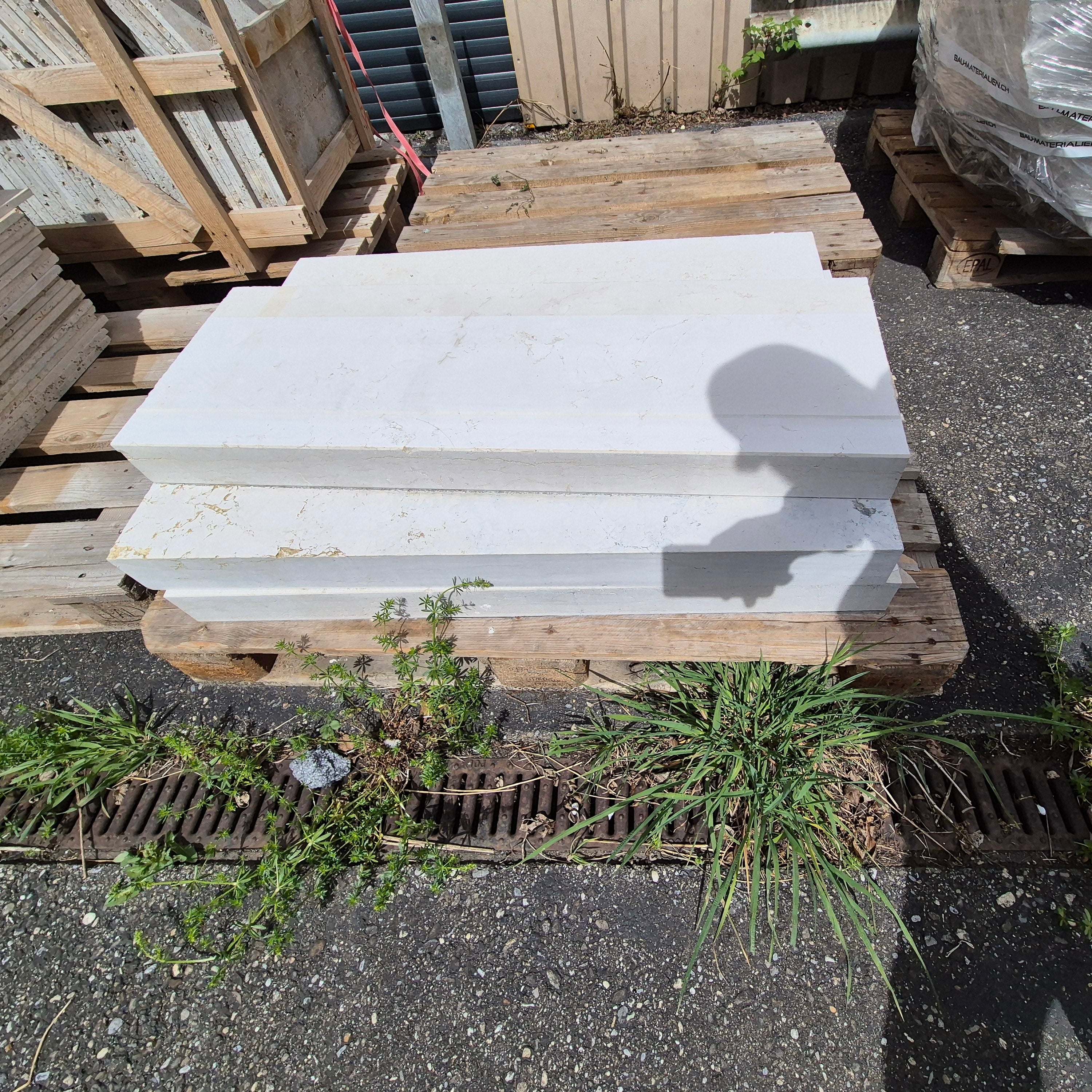 5 x Stellplatten Kalkstein / Restposten