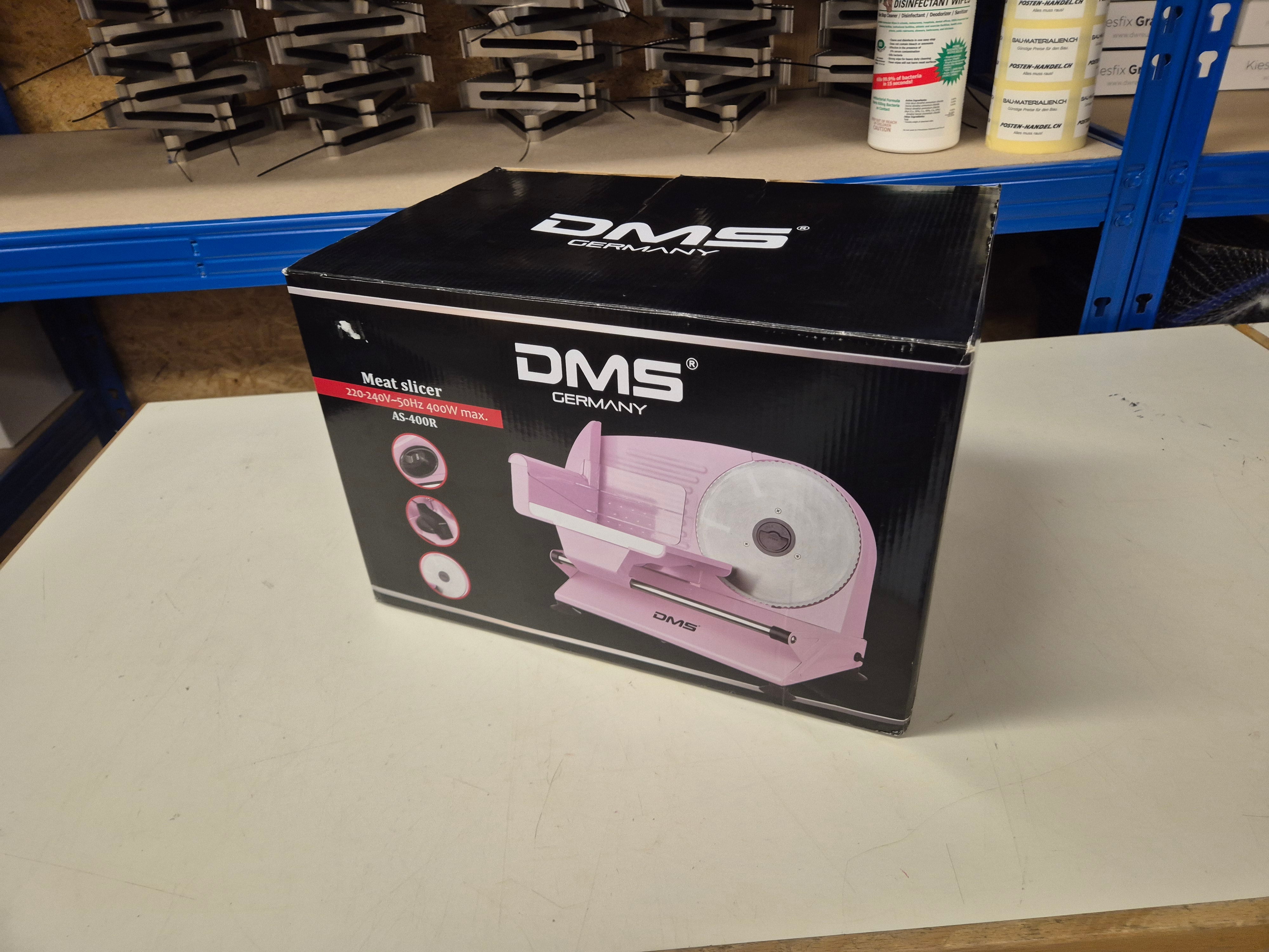 DMS® Metall Allesschneider Brotschneidermaschine Wurstschneider Fleischschneider AS-400 / Restposten
