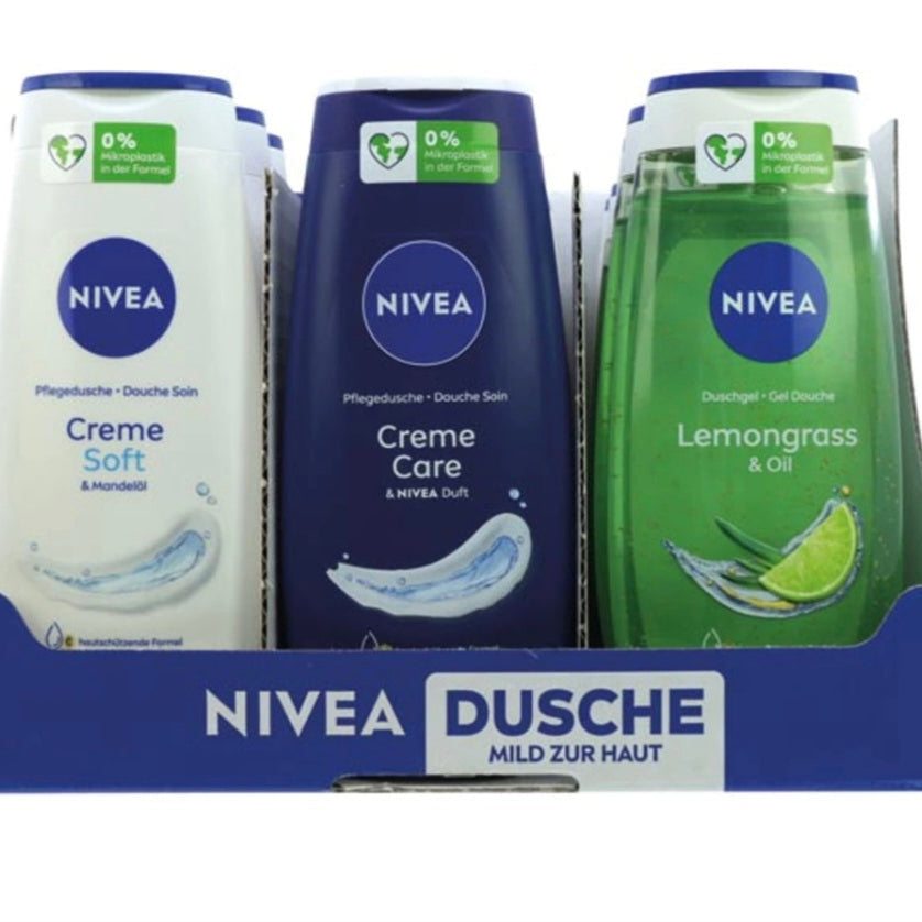 18 er Set Nivea Duschmittel / 250 ml - NEU & OVP! - RESTPOSTEN - Ab Lager!