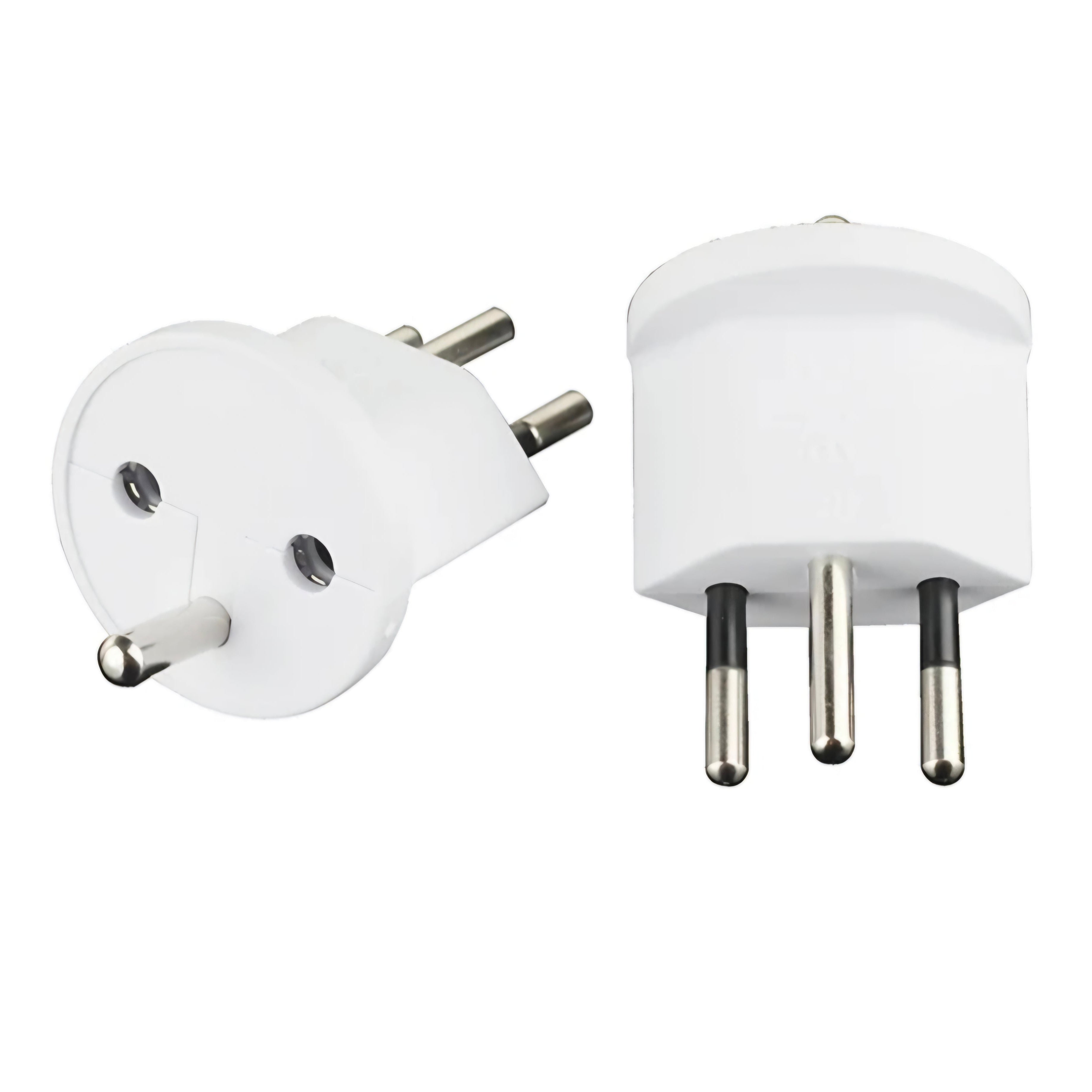 25 x FIGREX Fixadapter CH Typ12 / Schuko / Eurostecker - 3-polige Variante / 10 A / 250 VAC - Ab Fr. 2.- pro Stk. - NEU & OVP