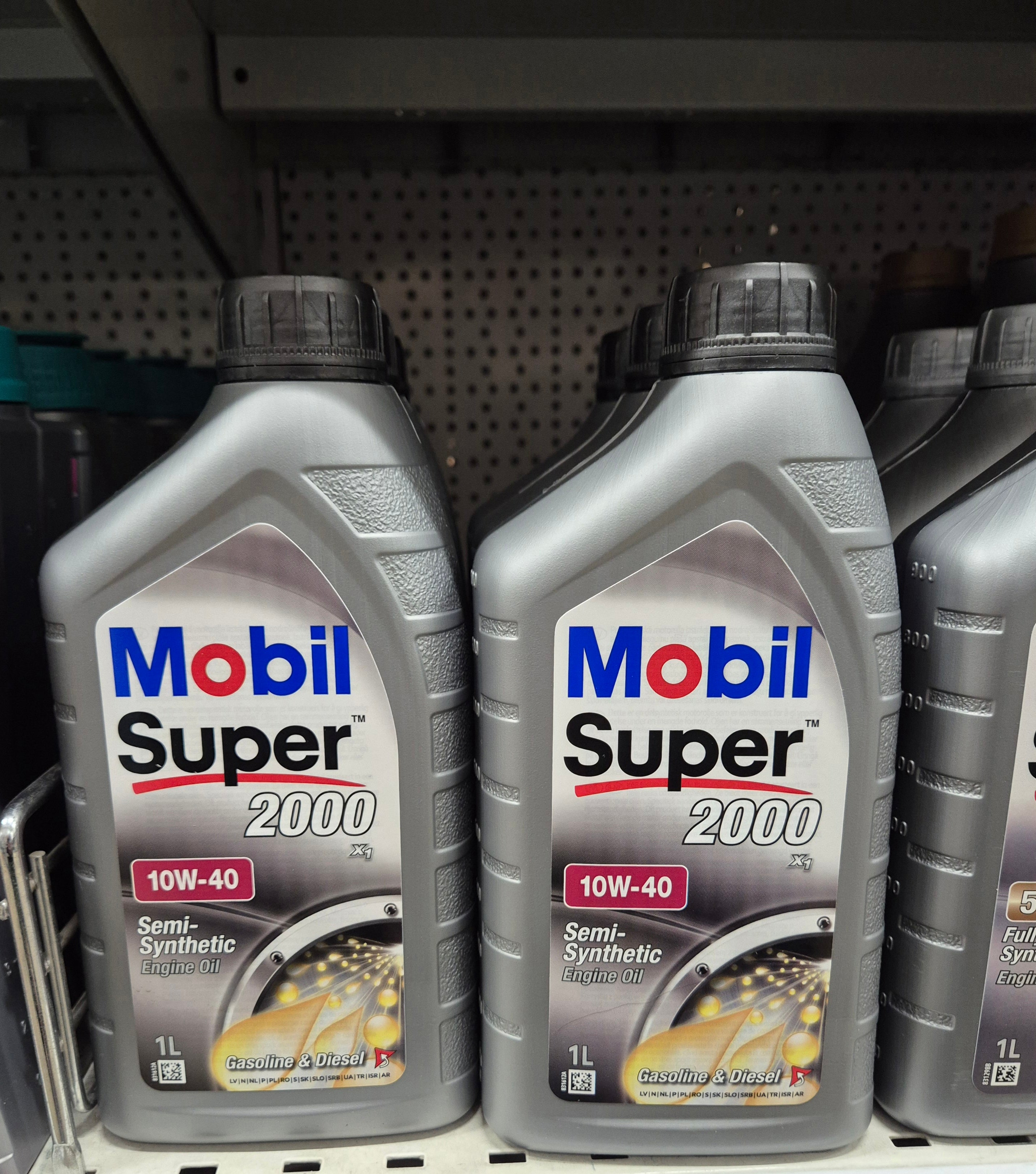 6 Liter Mobil Super 2000 / 10W 40 - Gebinde à 5 + 1 Liter - NEU & OVP!