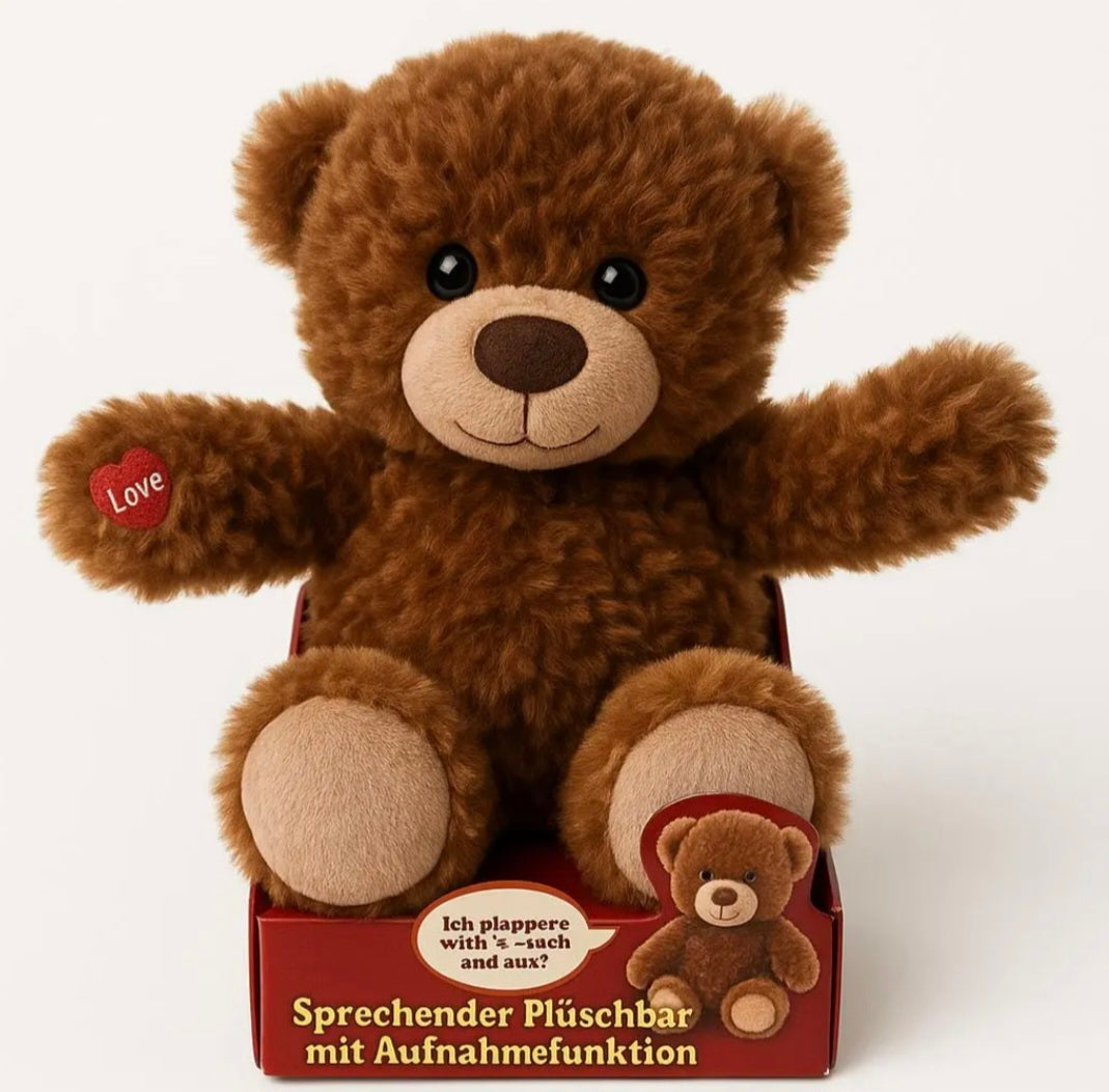 Sprechender Plüschbär mit Aufnahmefunktion - Neu & OVP!