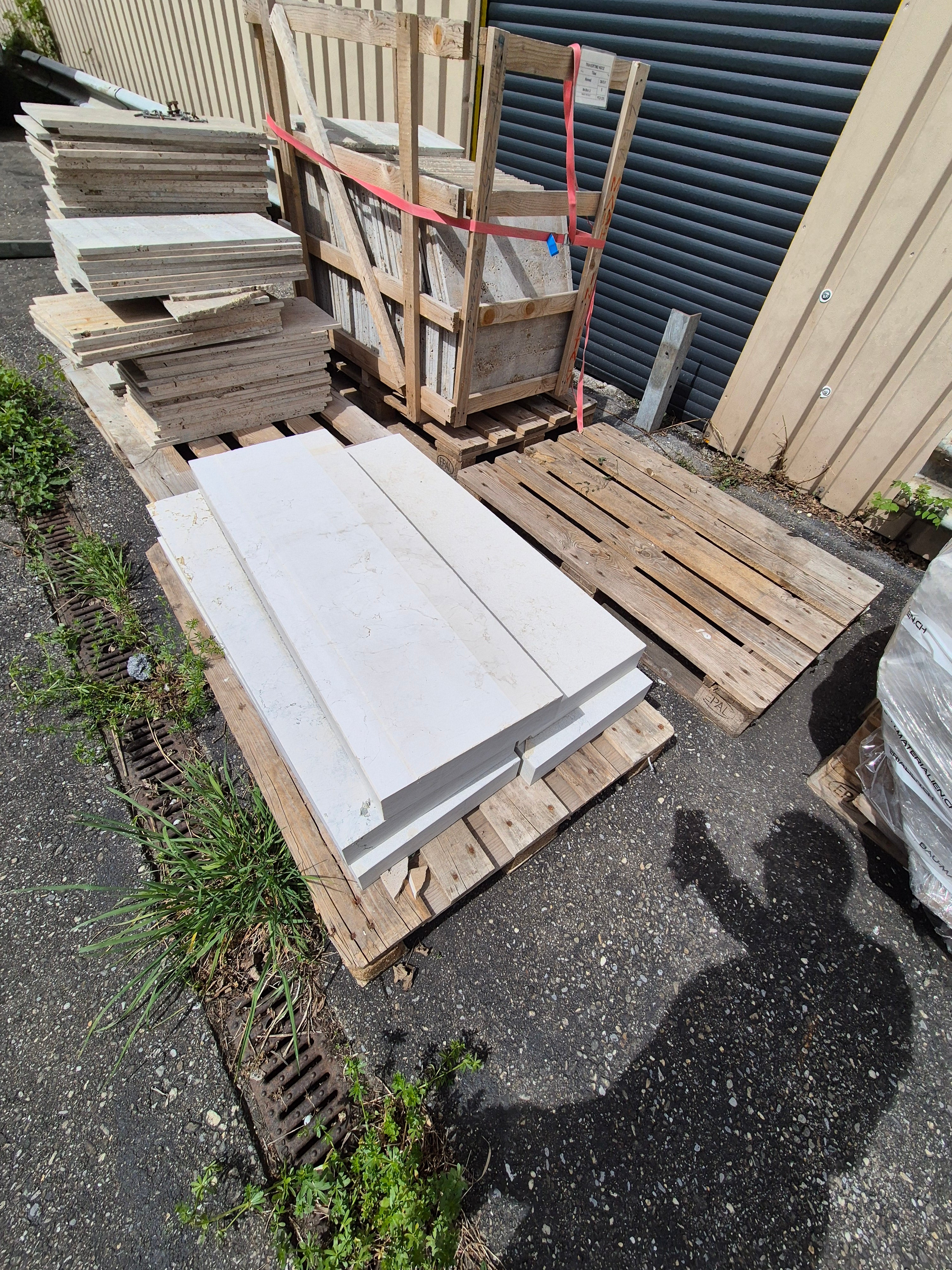 5 x Stellplatten Kalkstein / Restposten