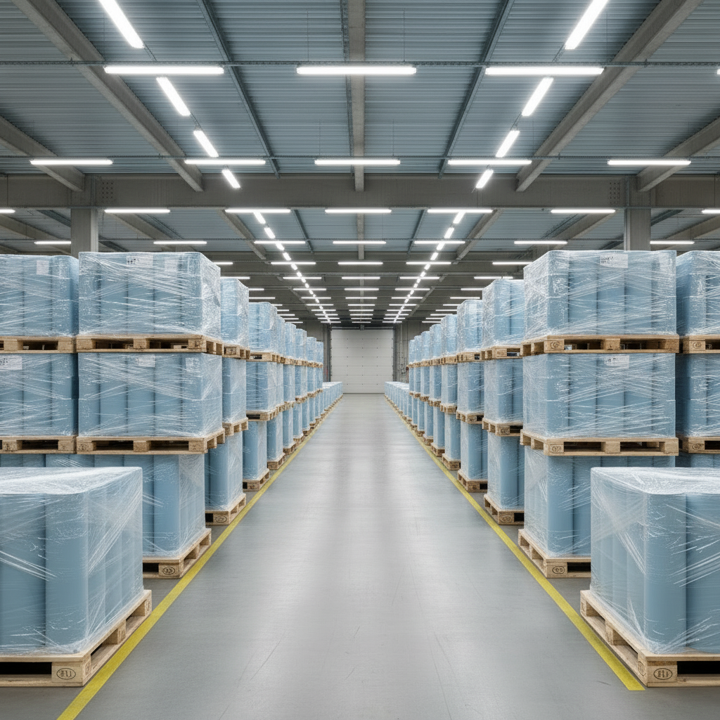 15 x Protective fleece sheets! 140 g/m² - Pallet of 15 rolls / breathable - blue / From stock in Switzerland / Free delivery! Clearance stock - NEW & SEALED!