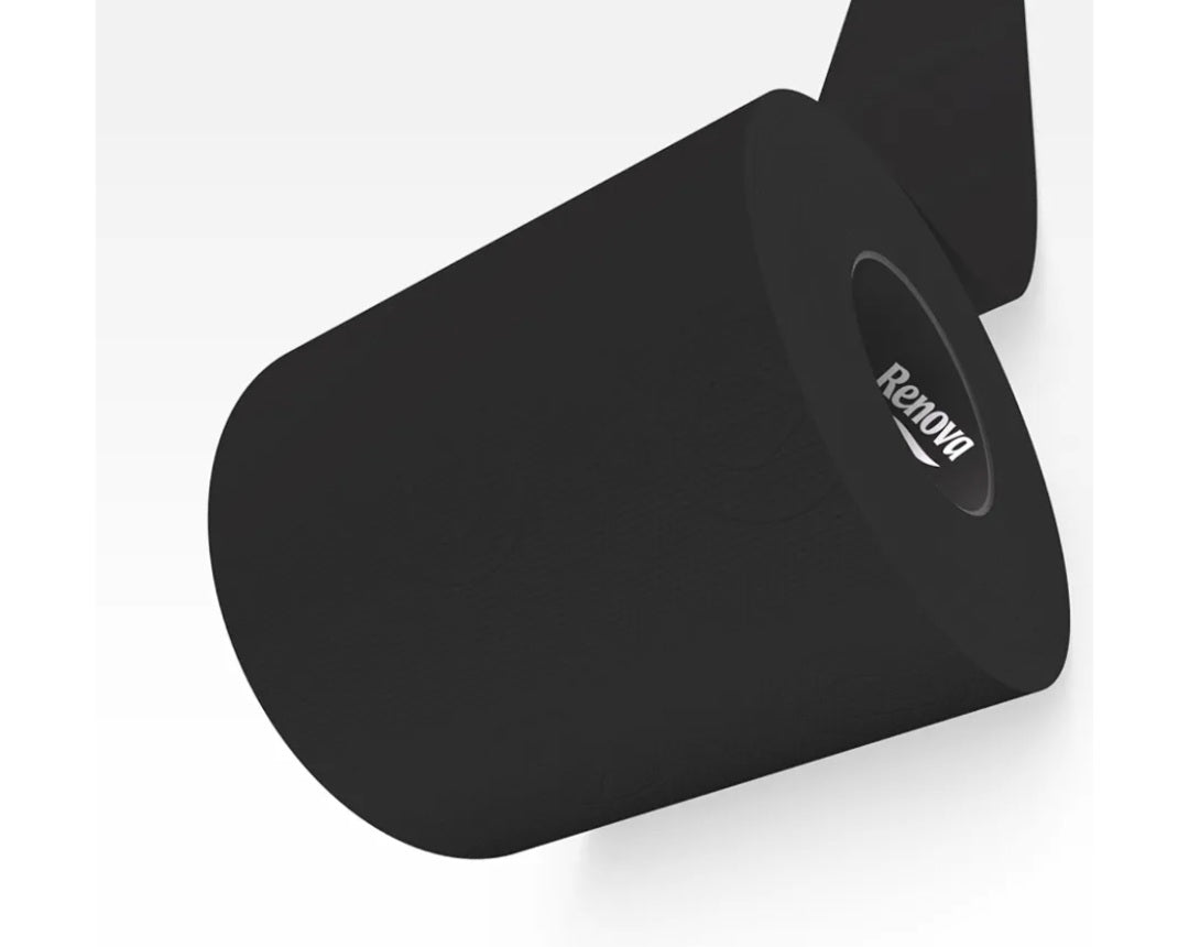 Papier toilette Black Label noir / Paquet de 6 rouleaux