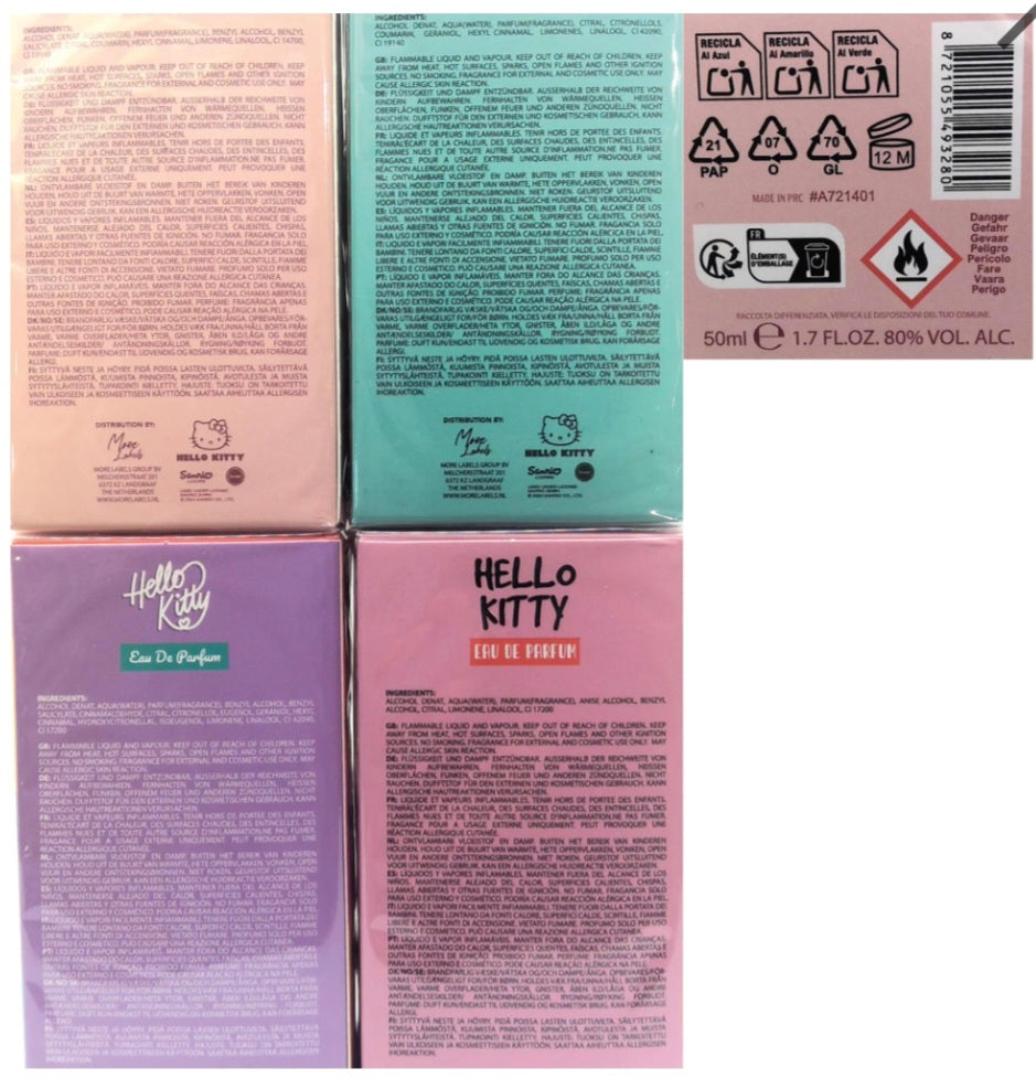 20 x Parfüm Hello Kitty 50ml Display / NEU & OVP