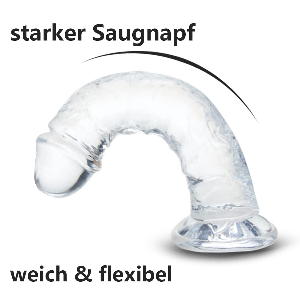 Dildo für Frauen, weiche realistische Anfänger Sexspielzeug, Jelly Dildo für Frauen, Paare, Erwachsene, Sexspielzeug & Spiele