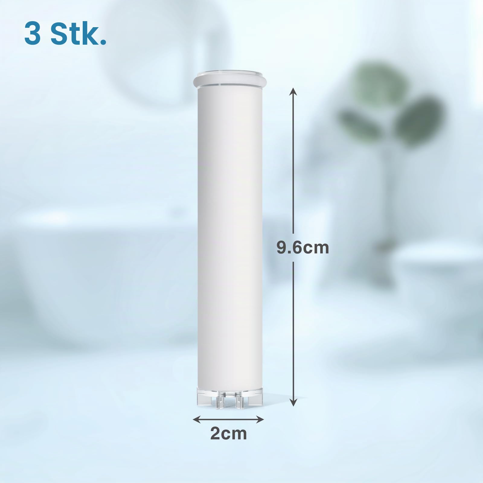 Duschkopf mit Schlauch 1,5 m, 5 Strahlarten und 3 Filtern