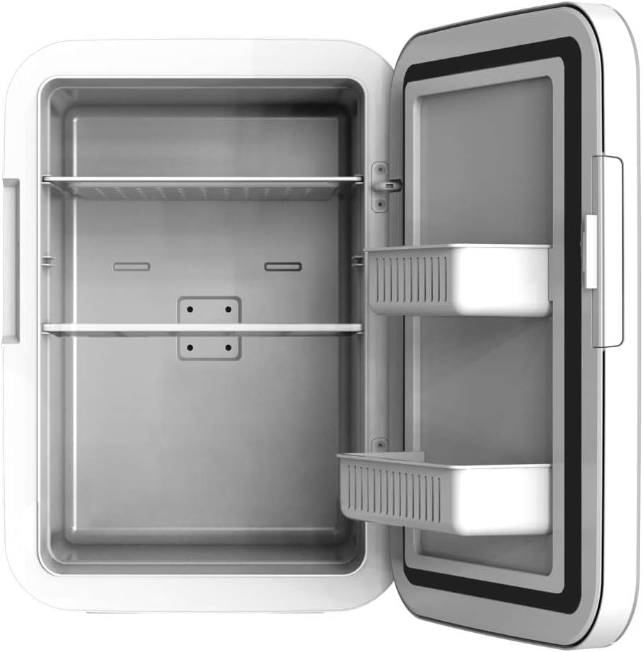 Mini-Kühlschrank / 12V-220V, Kompatibel mit Auto und Wohnwagen, Kühl- und Heizfunktion, Temperaturbereich 5-65º, Einfacher Transport.