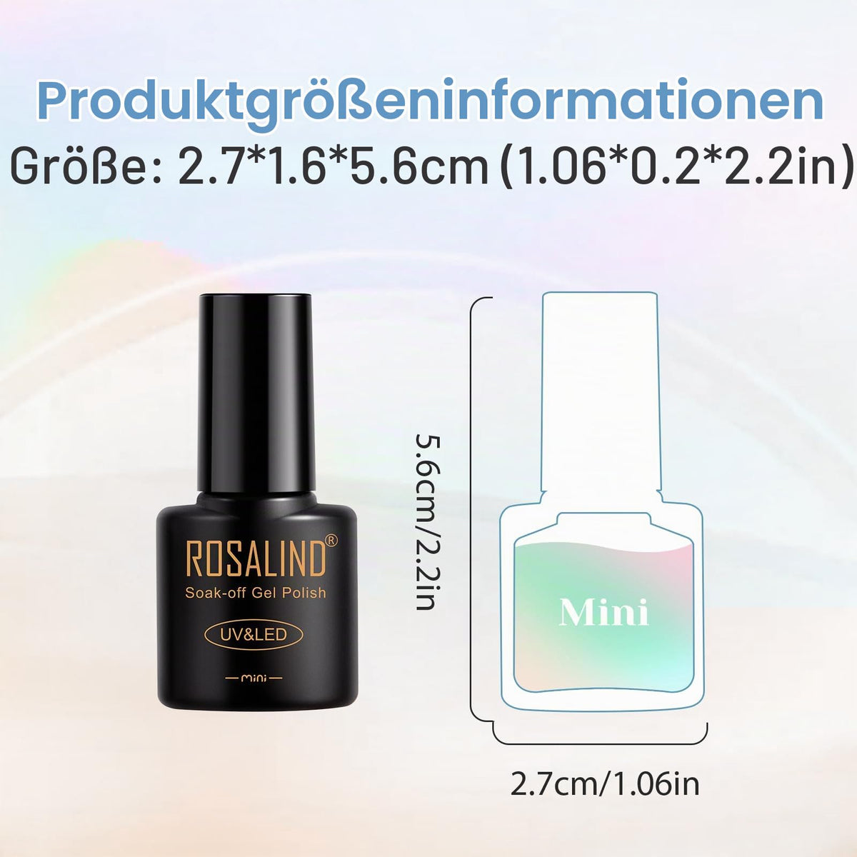 UV Nagellack Set Weiß Rosa Violett Rot Grün Blau Gel