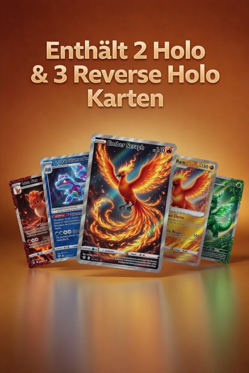 50 Sammelkarten Set Deutsch kompatibel mit Pokemon Karten, ohne Doppelte