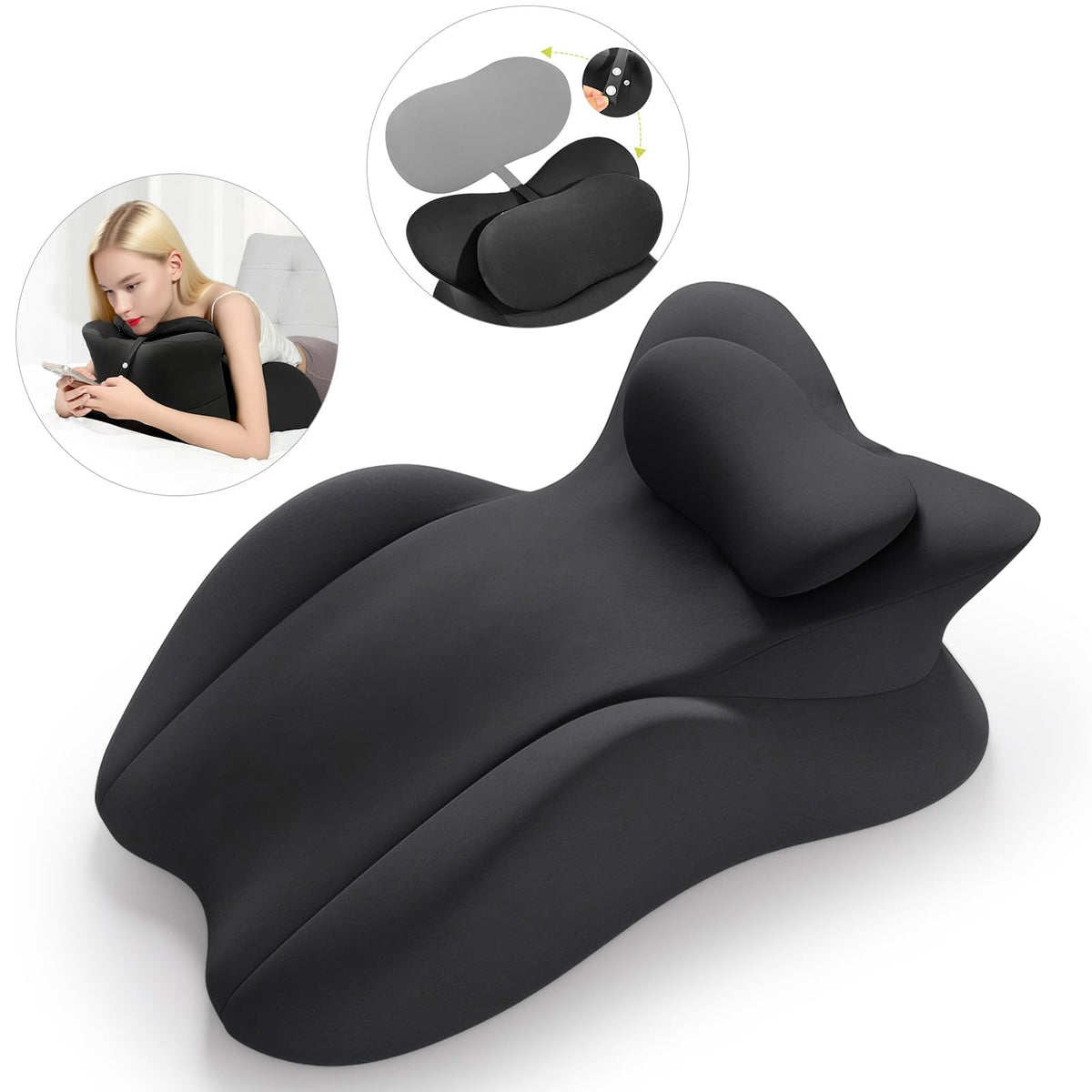 Keilkissen, Lesekissen Entspannungskissen für Bett, Sofa und Boden