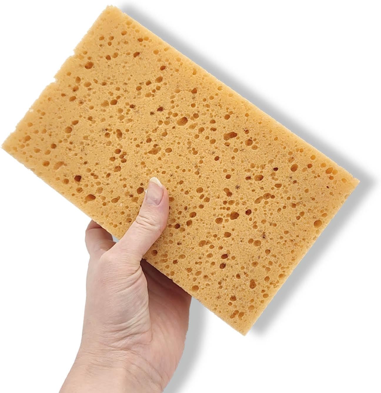 10 x Allzweckschwamm Made in Germany – 200x130mm | Fliesenschwamm, Hydroqualität, Abriebfest & saugstark, universelle Reinigung für Baustellen, KFZ & Haushalt | Beständig gegen Öle & Chemikalien