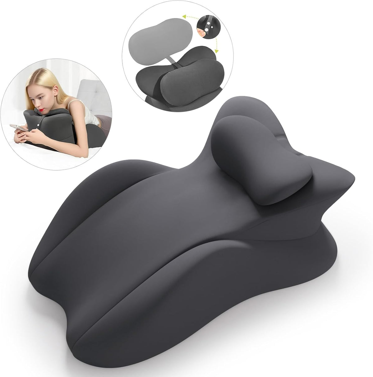 Keilkissen, Lesekissen Entspannungskissen für Bett, Sofa und Boden