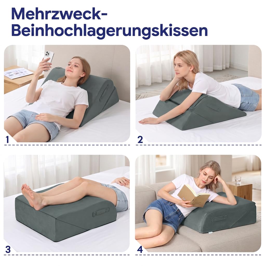 2-Teil Modulares Beinkissen, Beinhochlagerungskissen