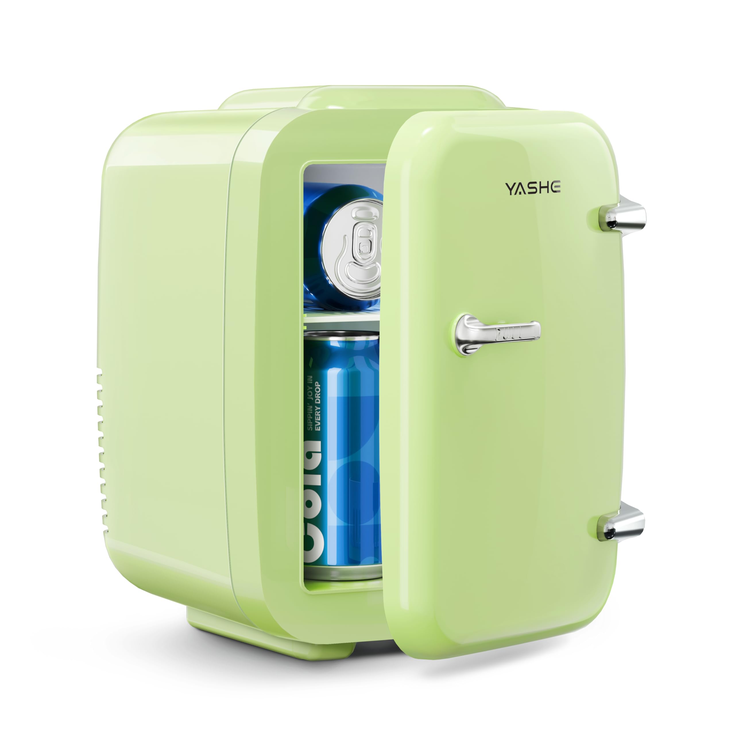 Mini Kühlschrank, 4 Liter Mini-Kühlschränke für Kosmetik, Getränke, 220V AC/ 12V DC Thermoelektrische Kühlung und Erwärmung, Kleiner Kühlschrank für Schlafzimmer, Büro, Wohnheim, Auto