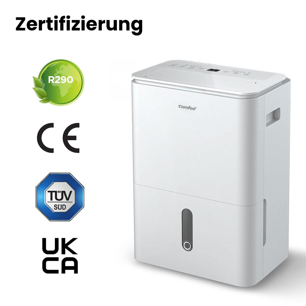 Luftentfeuchter Smart modus ,Timer 24H,Wassertank ,APP-fähig, Weiß