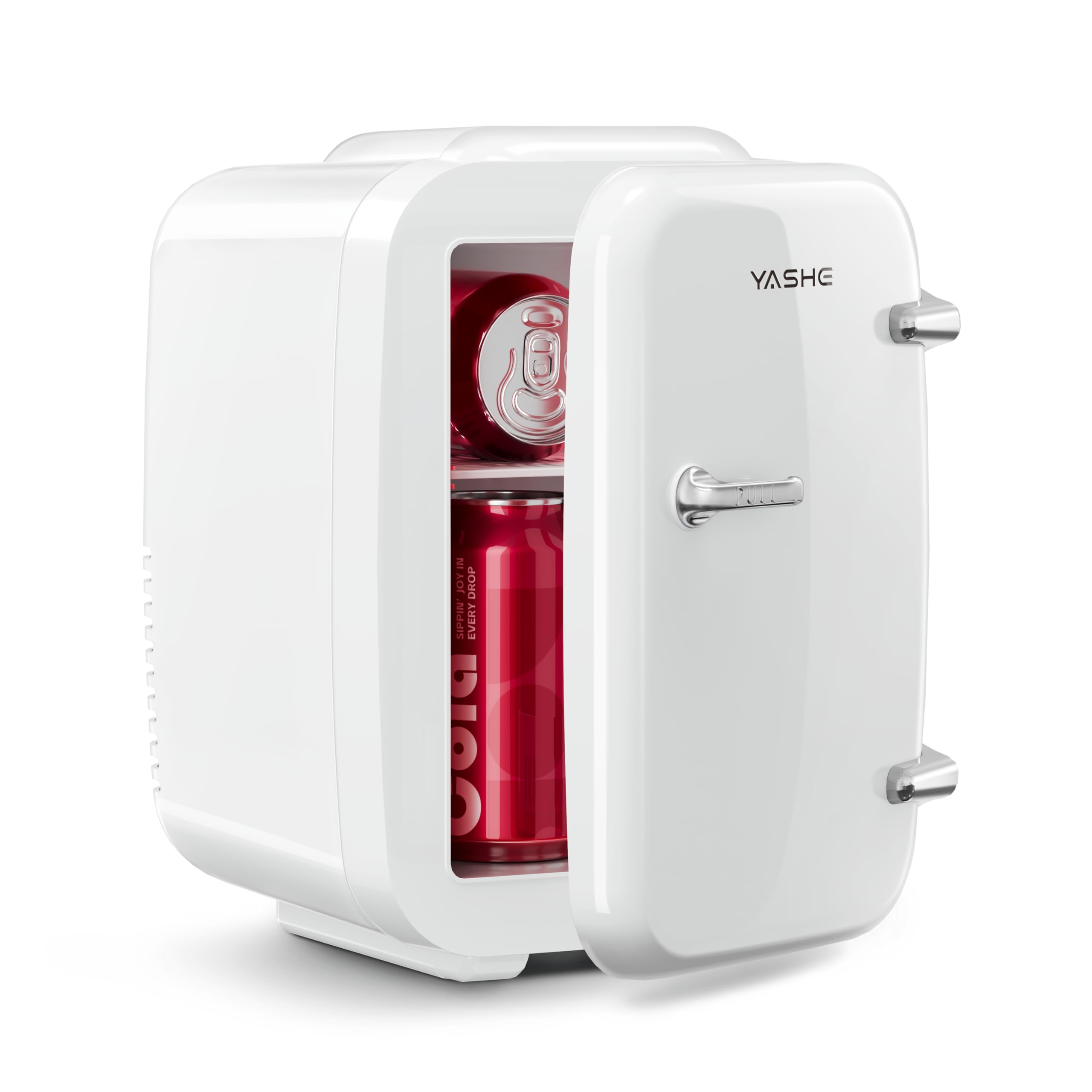 Mini Kühlschrank, 4 Liter Mini-Kühlschränke für Kosmetik, Getränke, 220V AC/ 12V DC Thermoelektrische Kühlung und Erwärmung, Kleiner Kühlschrank für Schlafzimmer, Büro, Wohnheim, Auto