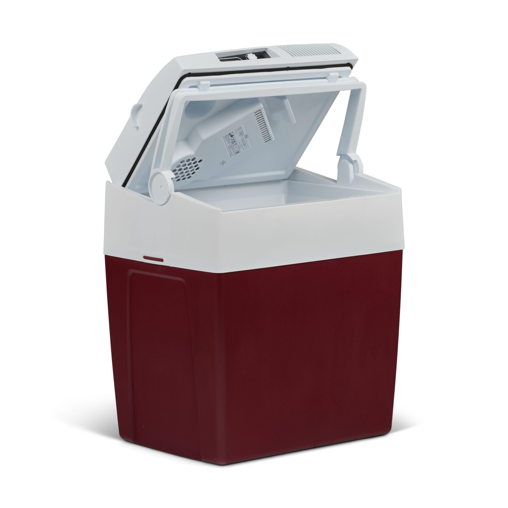 Elektrische Kühlbox, 12V und 230V, 26L, blau - Mini-Kühlschrank für Auto, Camping, Urlaub, Boot, Festivals - leicht, tragbar, mit praktischem Kabelfach und Eco/Max Modus