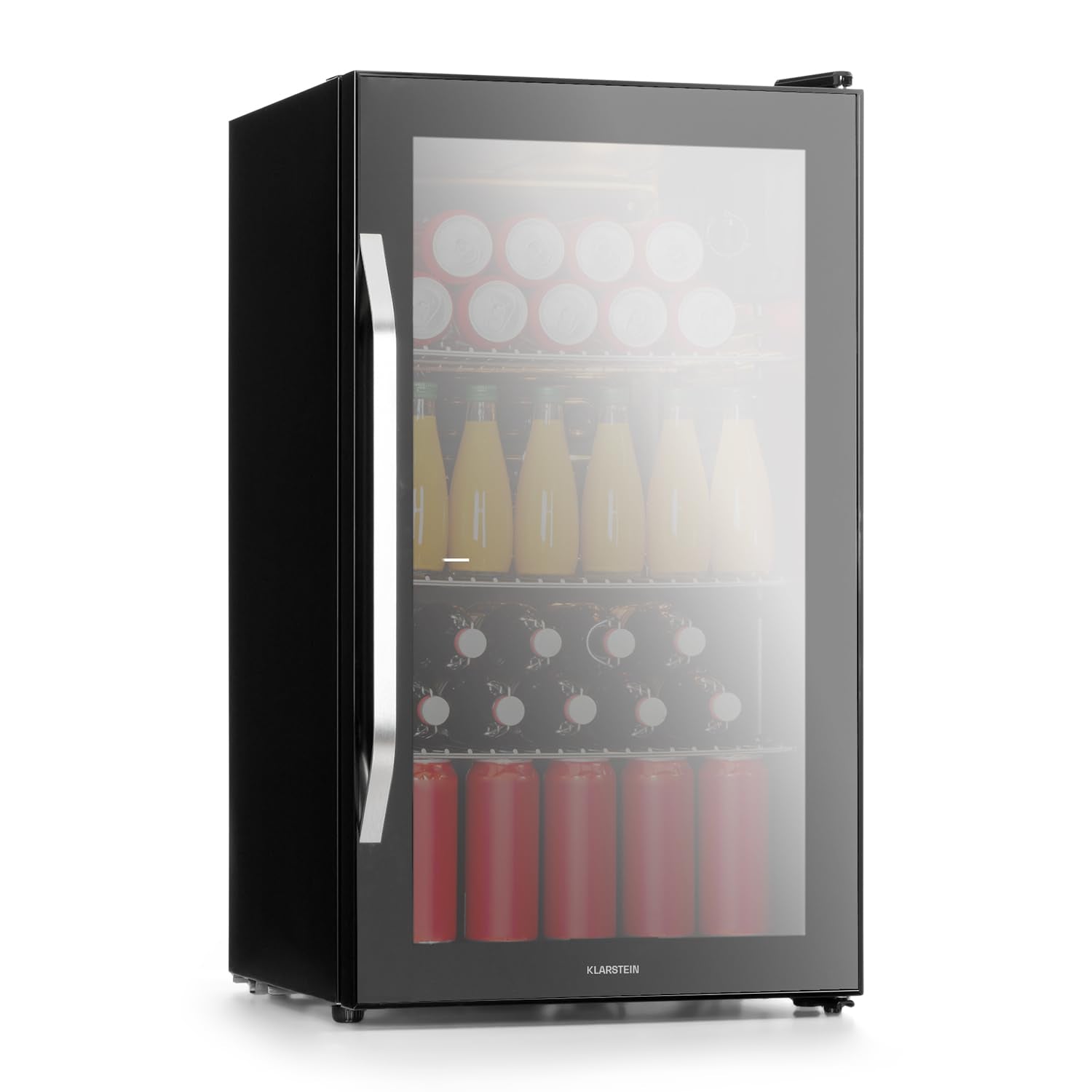 Beersafe Getränkekühlschrank 60 L – Mini Kühlschrank mit Glastür, Kupfer | LED-Beleuchtung, herausnehmbare Metallablagen, leise, Flaschenkühlschrank für Getränke & Dosen