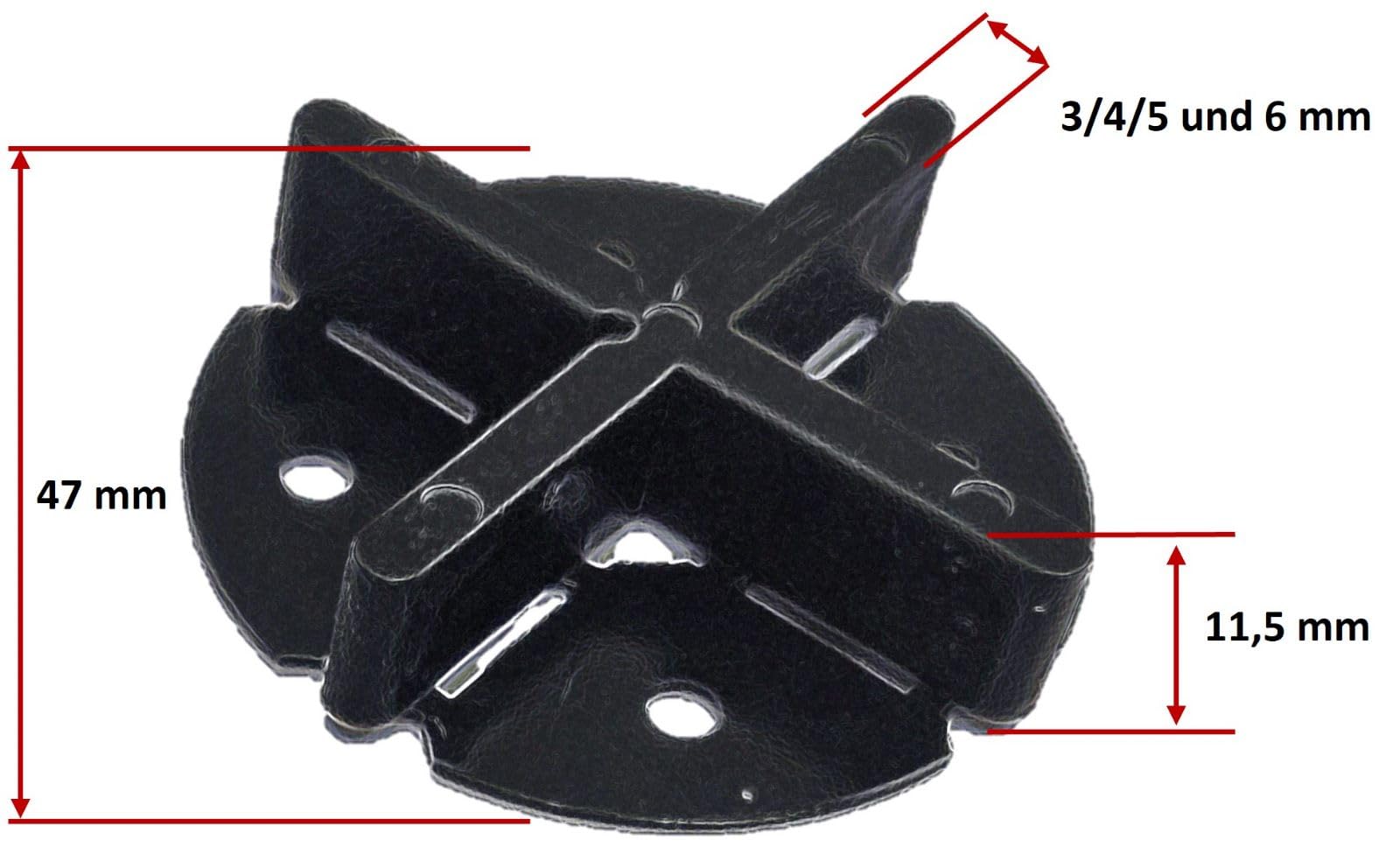 FIGREX Fugenkreuze mit Teller Fliesenkreuze Terrassenplatten Plattenteller-Fugenbreite 3/4/5/6 mm Fugenkreuz mit Bodenplatte