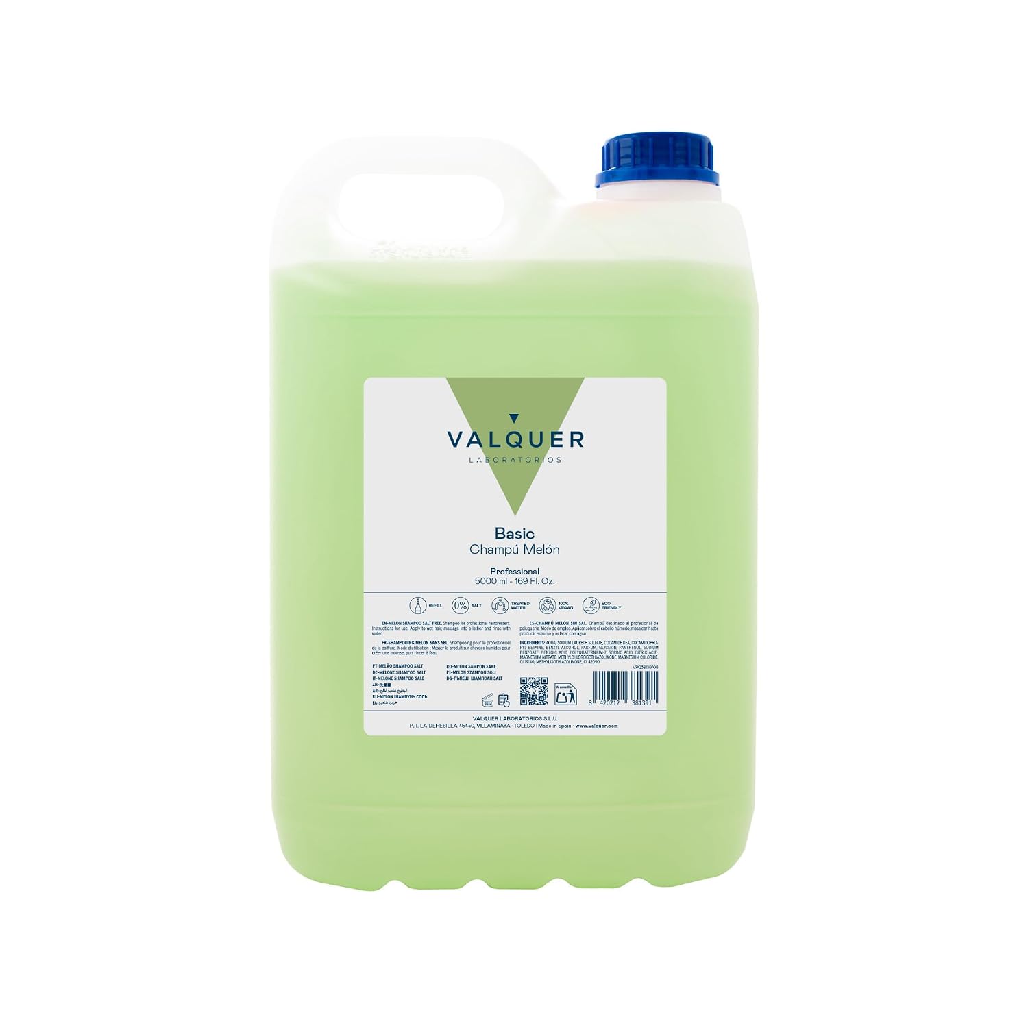 5 L Professionelle Shampoo Flasche | Stärkt und schützt das Haar | Tiefenreinigung und Geschmeidigkeit für alle Haartypen | Vegane Formel, silikonfrei