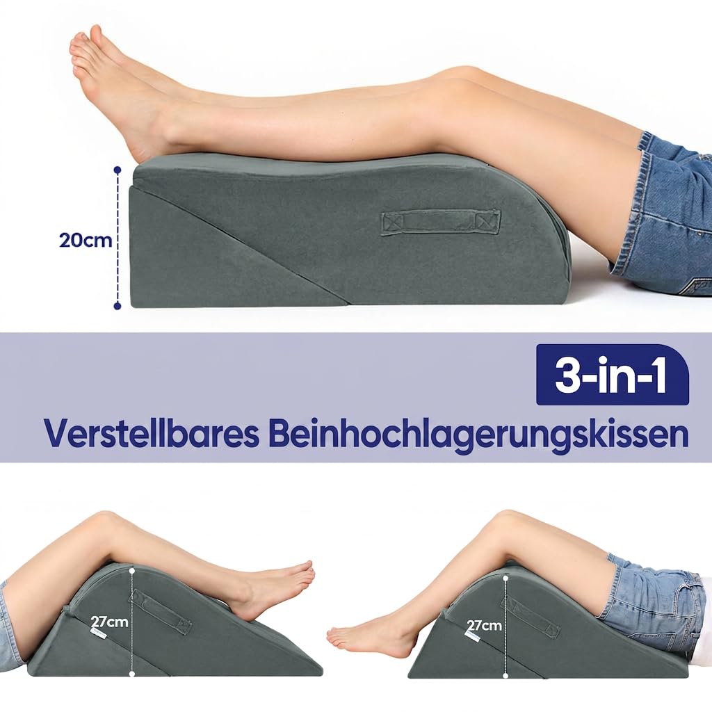 2-Teil Modulares Beinkissen, Beinhochlagerungskissen