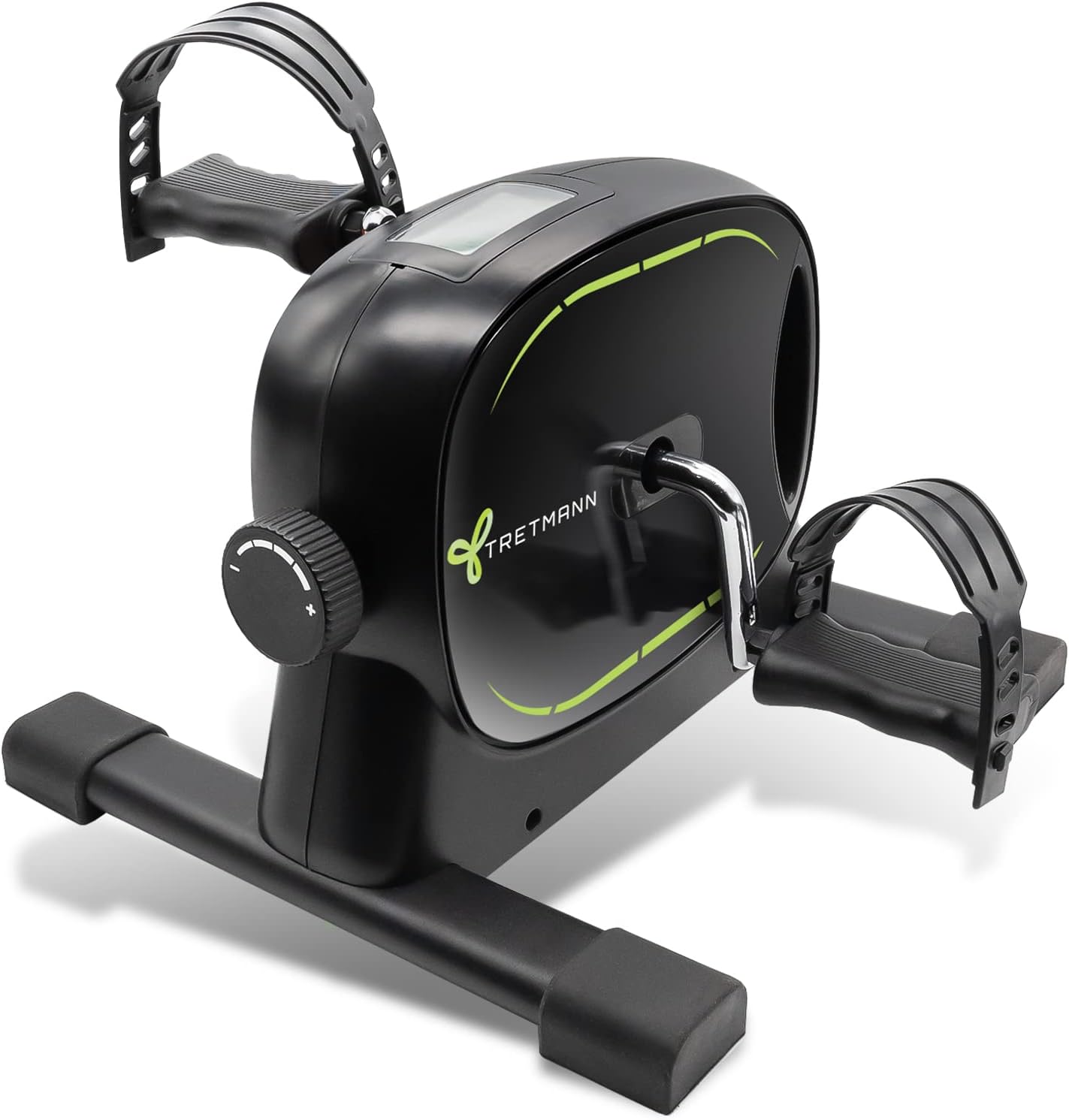 Pedal Trainer Set - Extra stabil & ruhig - Bein Trainer für Senioren / Übungsrad Mini Bike Black Green