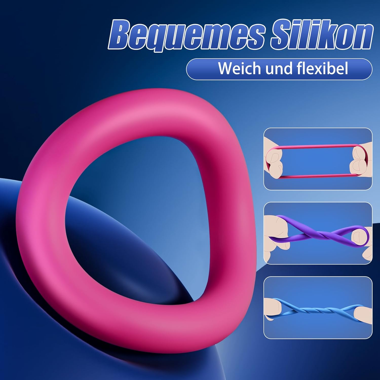 Ringe Wiederverwendbare Silikon Farben 3 verschiedene Größen Pumpe Sex Spielzeug für Paare Ring Sex Toy Cock Ring Sleeve Sex Spielzeug für Männer Sleeve