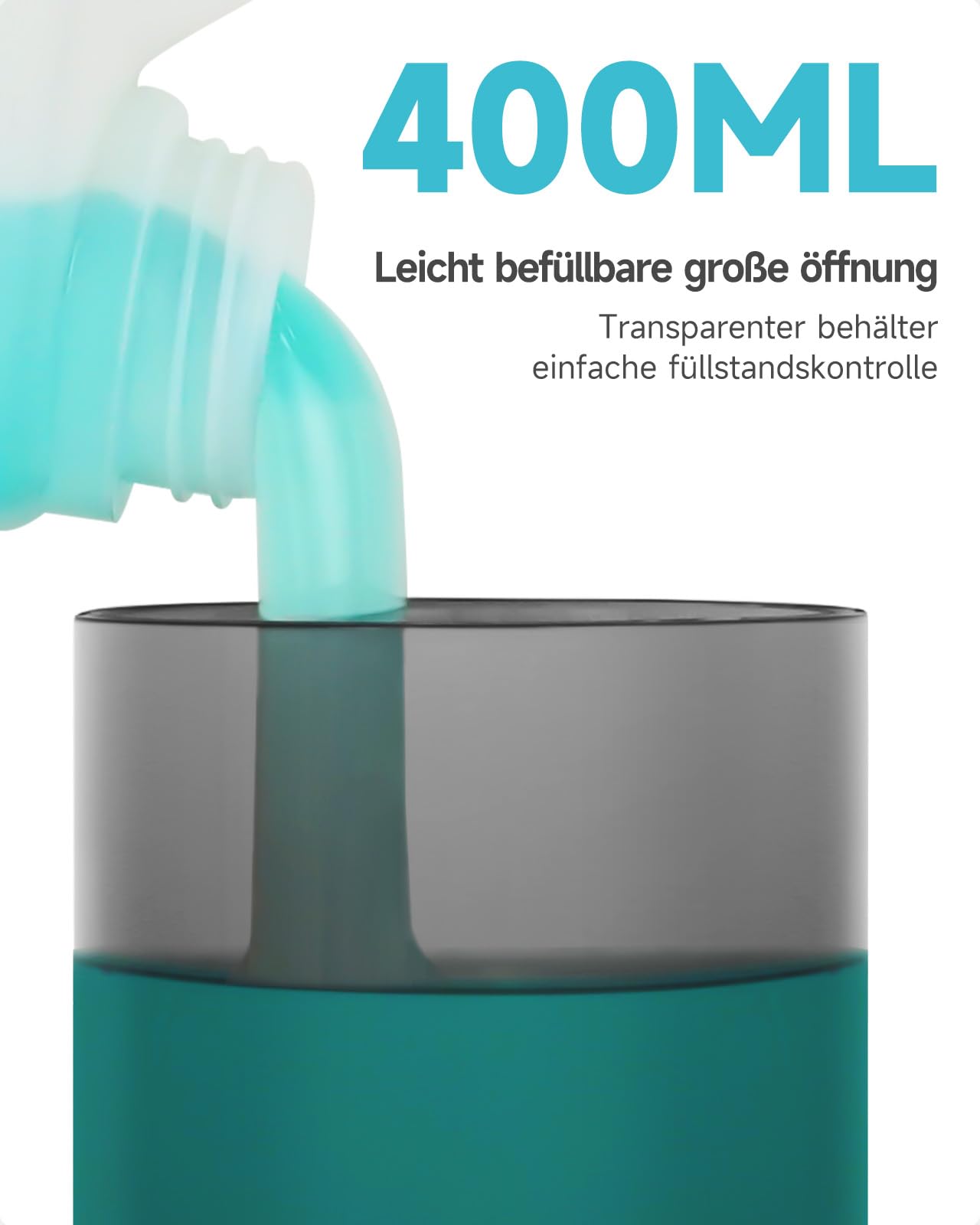 Automatischer Seifenspender für Flüssigseife, Wandmontage für Küche und Badezimmer, IPX7 Wasserdicht 400ml mit Edelstahl Gebürstetes