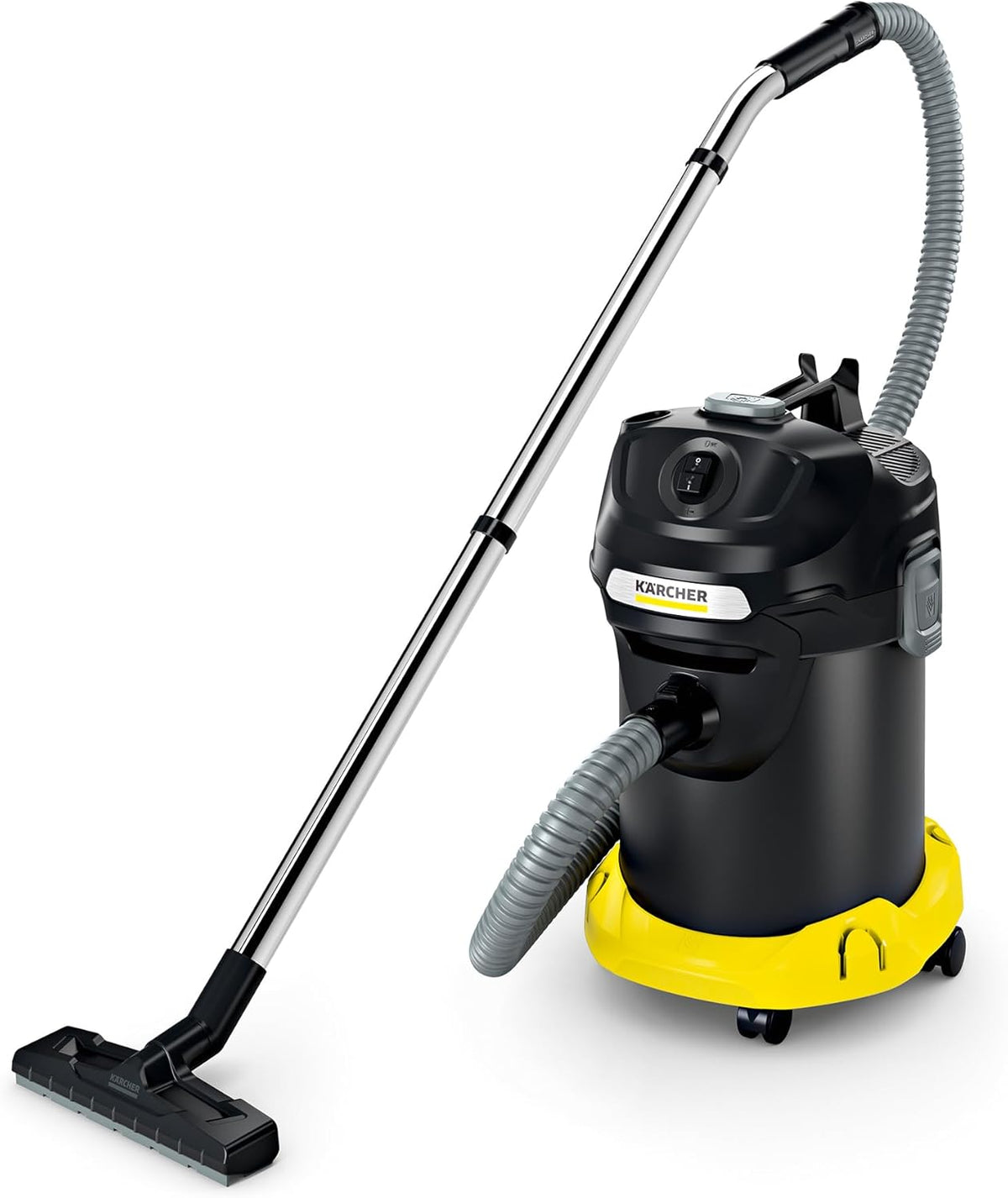 KÄRCHER Premium Aschesauger und Trockensauger Beutellos Schwarz/Silber Ideal für die Reinigung von Kaminen Pelletöfen und Grills
